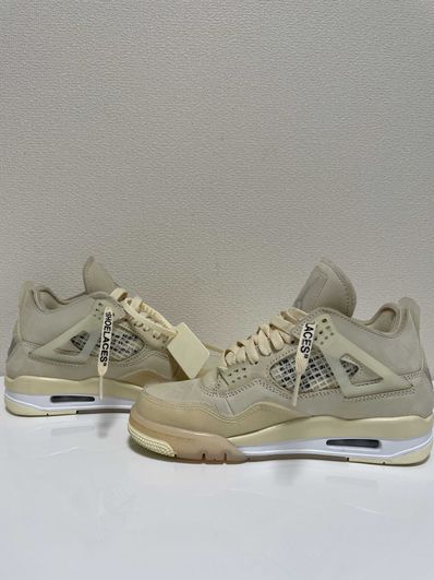 Off-White × Nike Women's Air Jordan 4 SP "Sail"