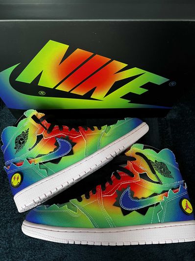 J Balvin × Nike Air Jordan 1 High OG "Rainbow"