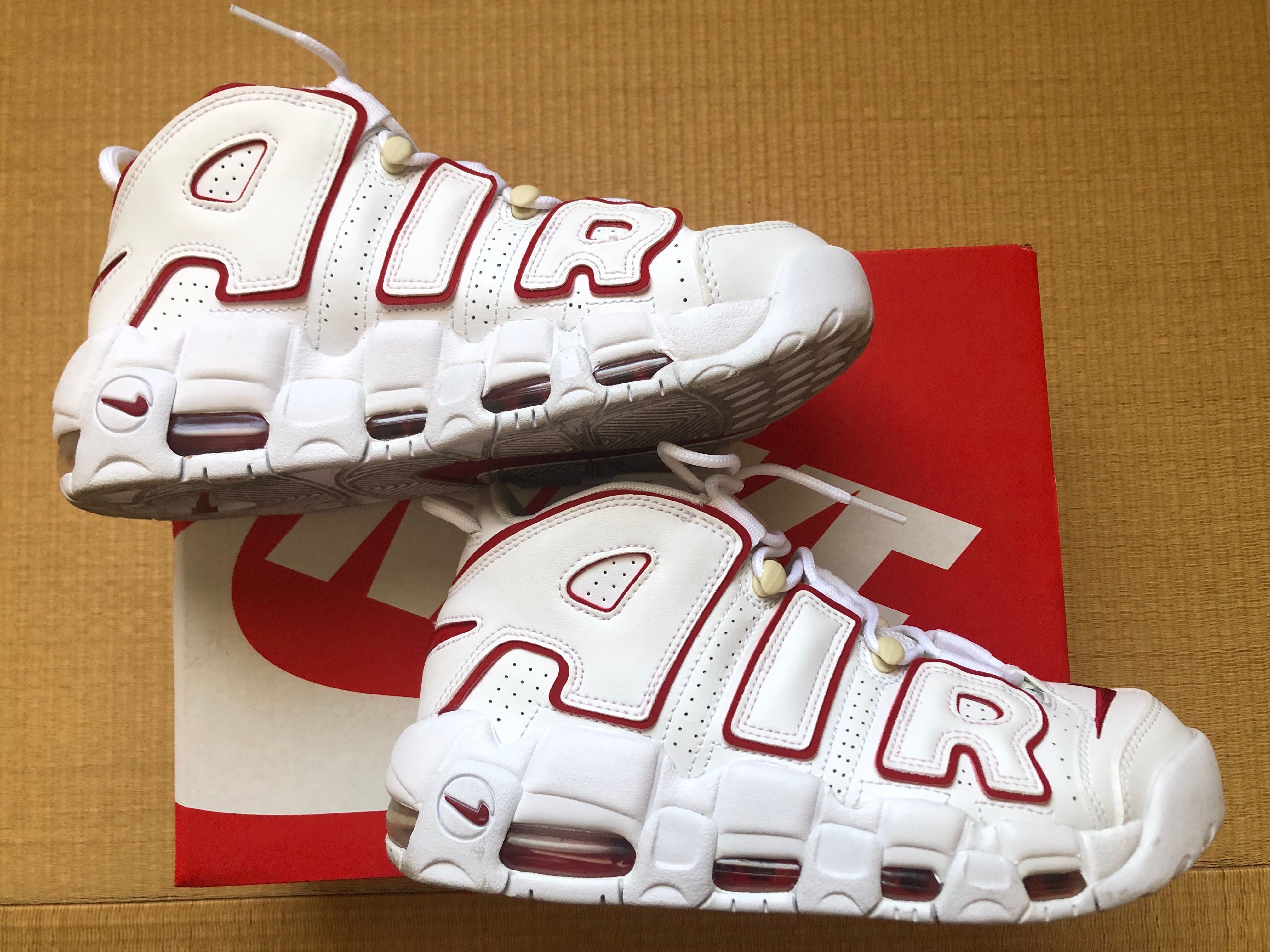 NIKE AIR MORE UPTEMPO "WHITE/VARSITY RED" (2021)
