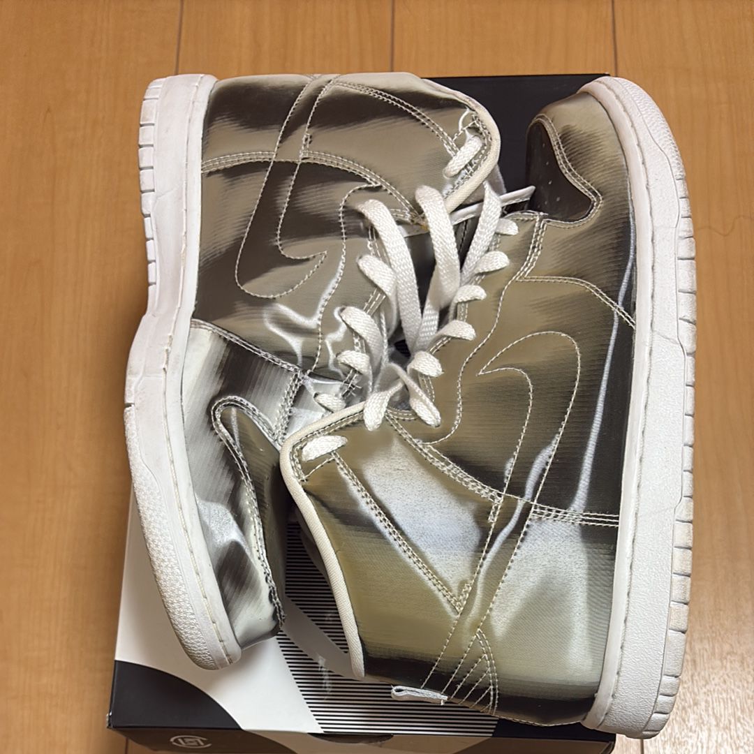 CLOT × Nike Dunk High "Silver/Flux"