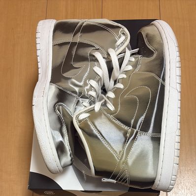 CLOT × Nike Dunk High "Silver/Flux"
