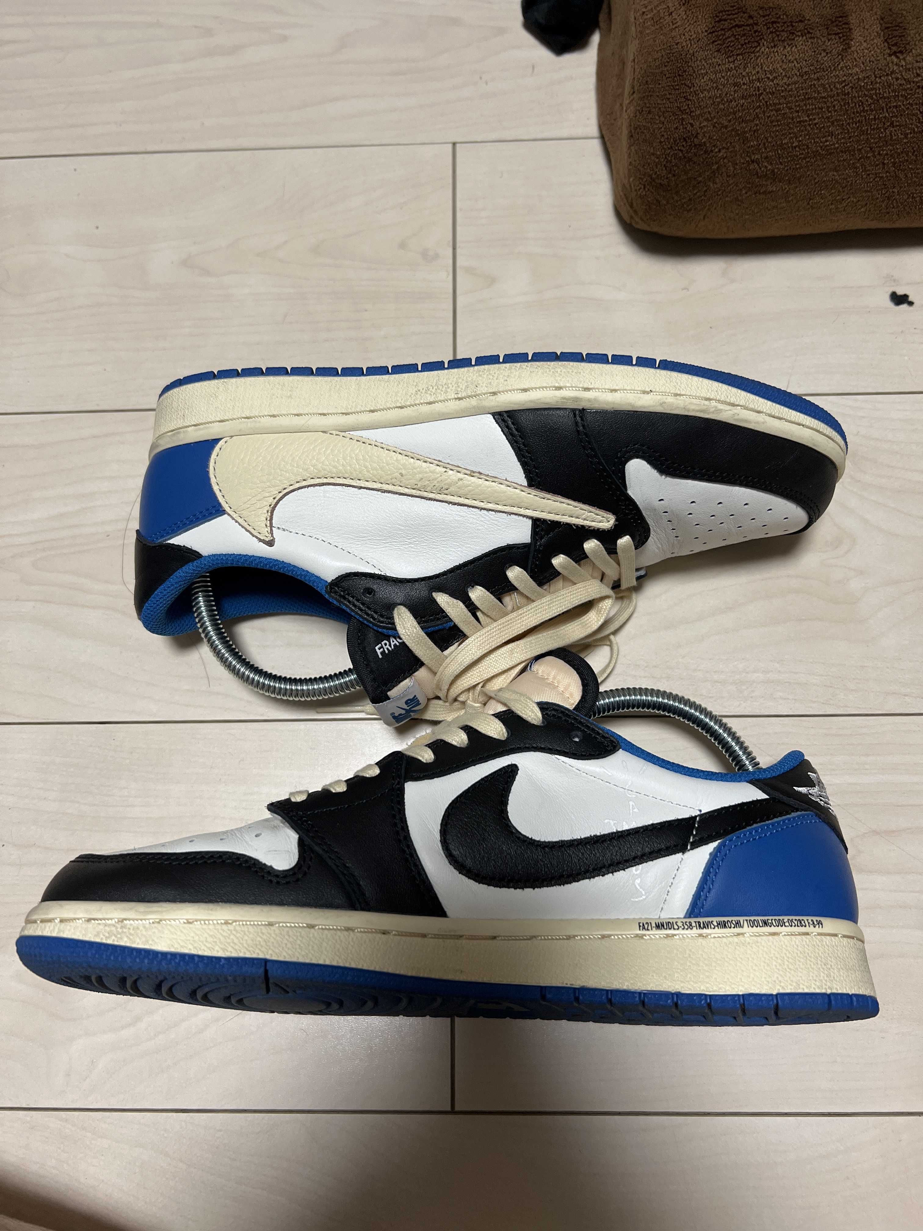 Travis Scott × fragment design × Nike Air Jordan 1 Low OG SP "Military Blue"