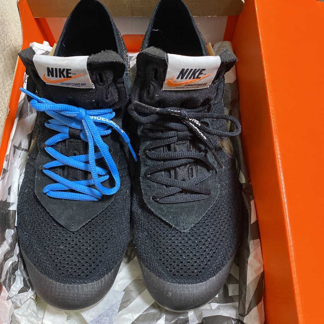 Off-White × Nike Air Vapormax "Black/Total Orange/Clear"