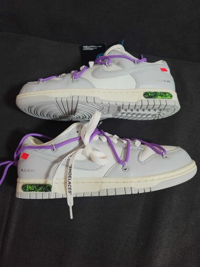 Off-White × Nike Dunk Low "Sail/Neutral Gray"