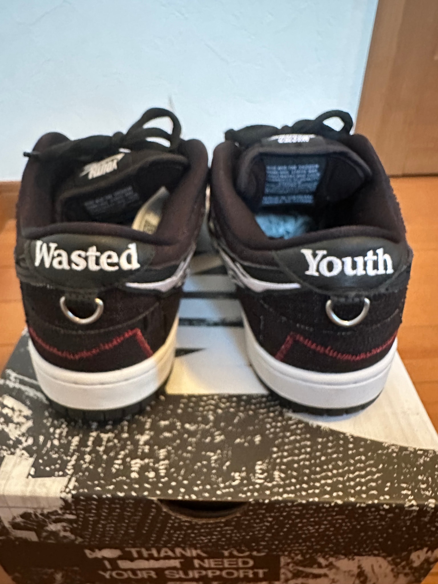 Wasted Youth × Nike SB Dunk Low "Black Denim"(Special Box) / VERDY