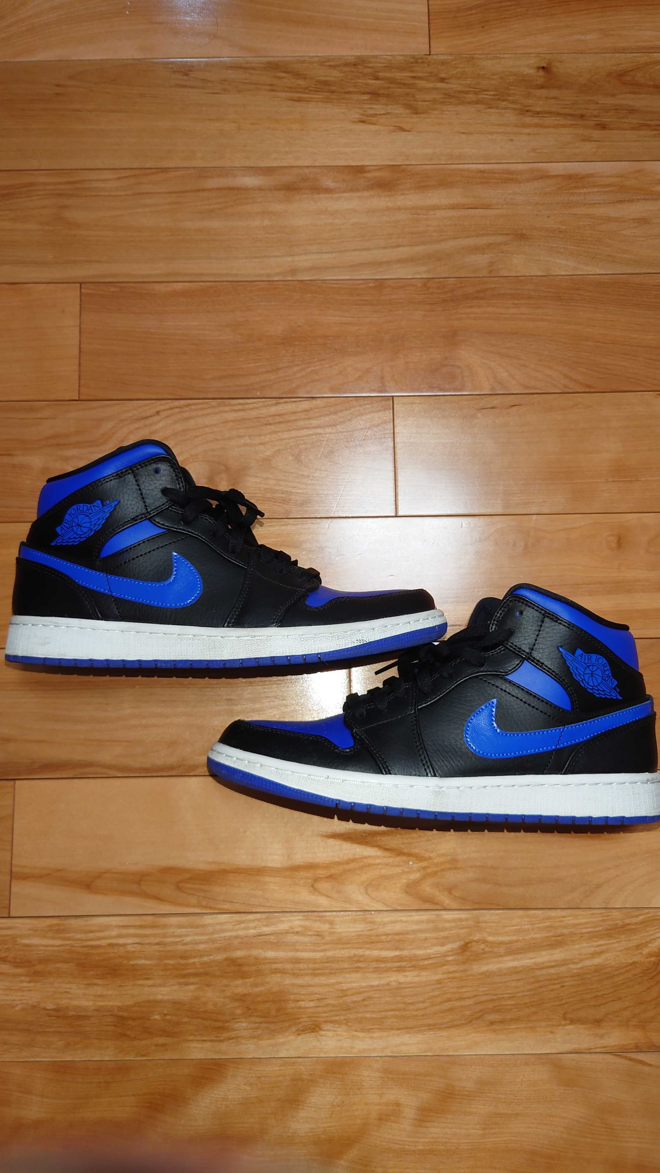 NIKE AIR JORDAN 1 MID "BLACK/BLUE"