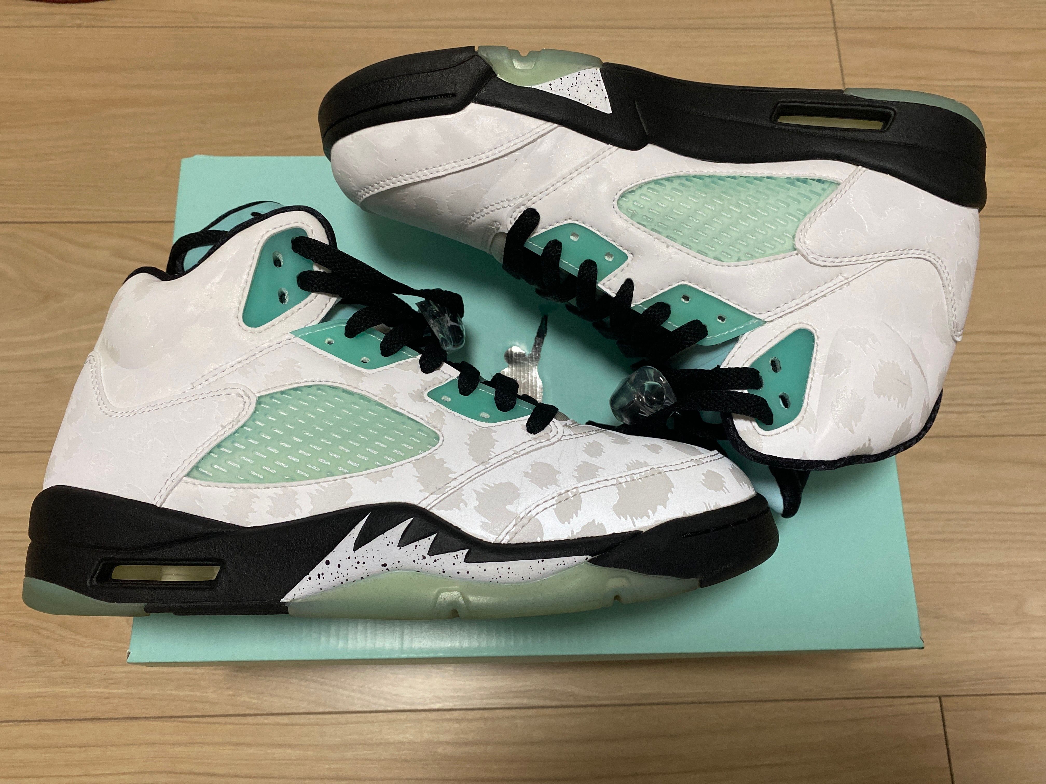 Nike Air Jordan 5 "White/Black/Island Green"