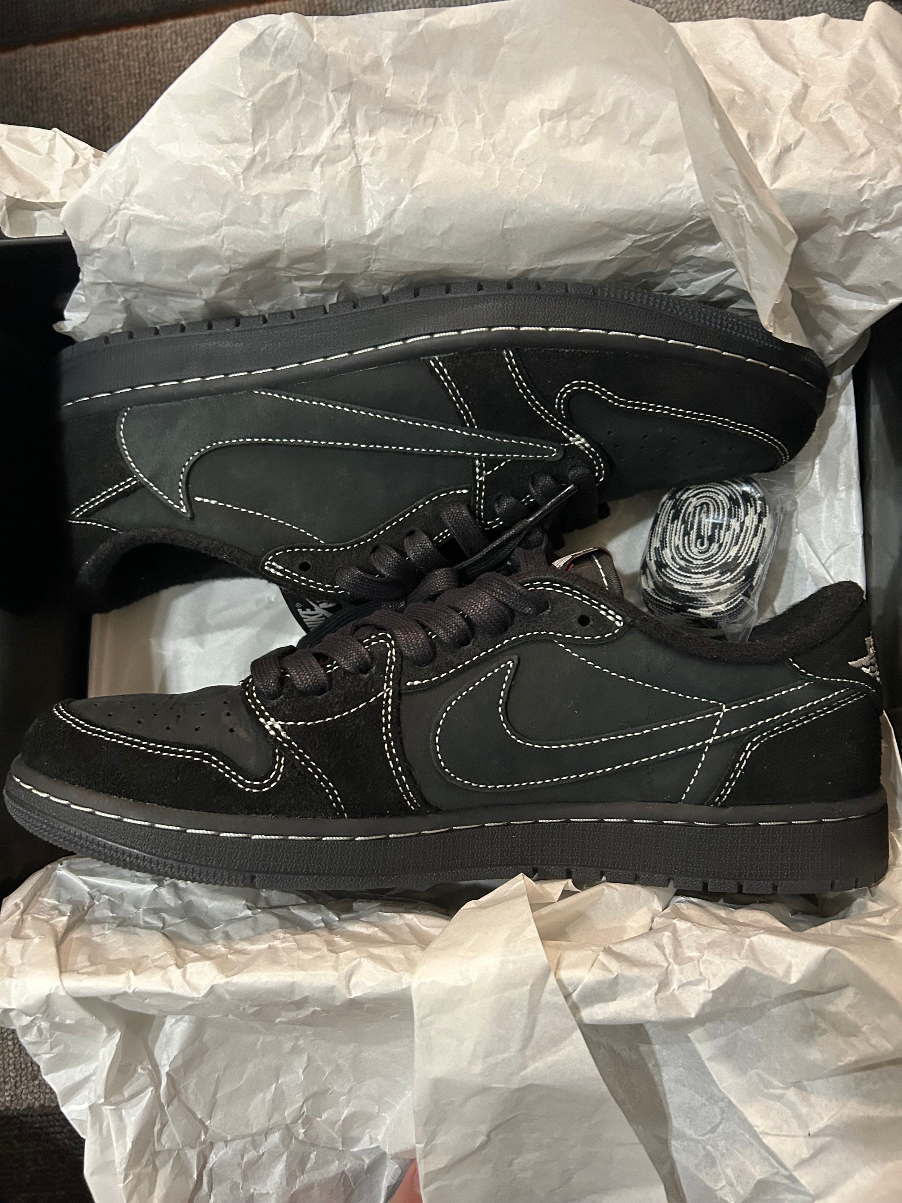 Travis Scott × Nike Air Jordan 1 Low OG SP "Black Phantom"