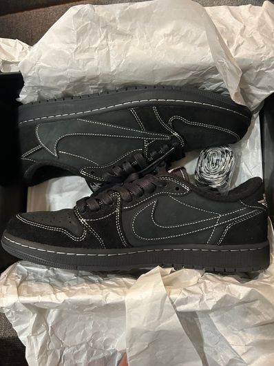 Travis Scott × Nike Air Jordan 1 Low OG SP "Black Phantom"