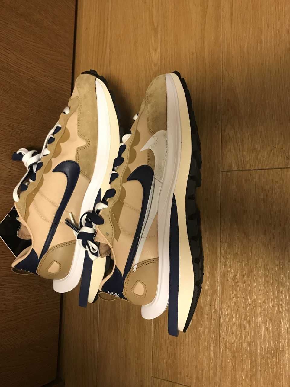 Sacai × Nike Vapor Waffle "Sesame And Blue Void"