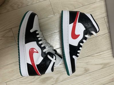 Nike Women's Air Jordan 1 Mid "White/Red/Yellow"