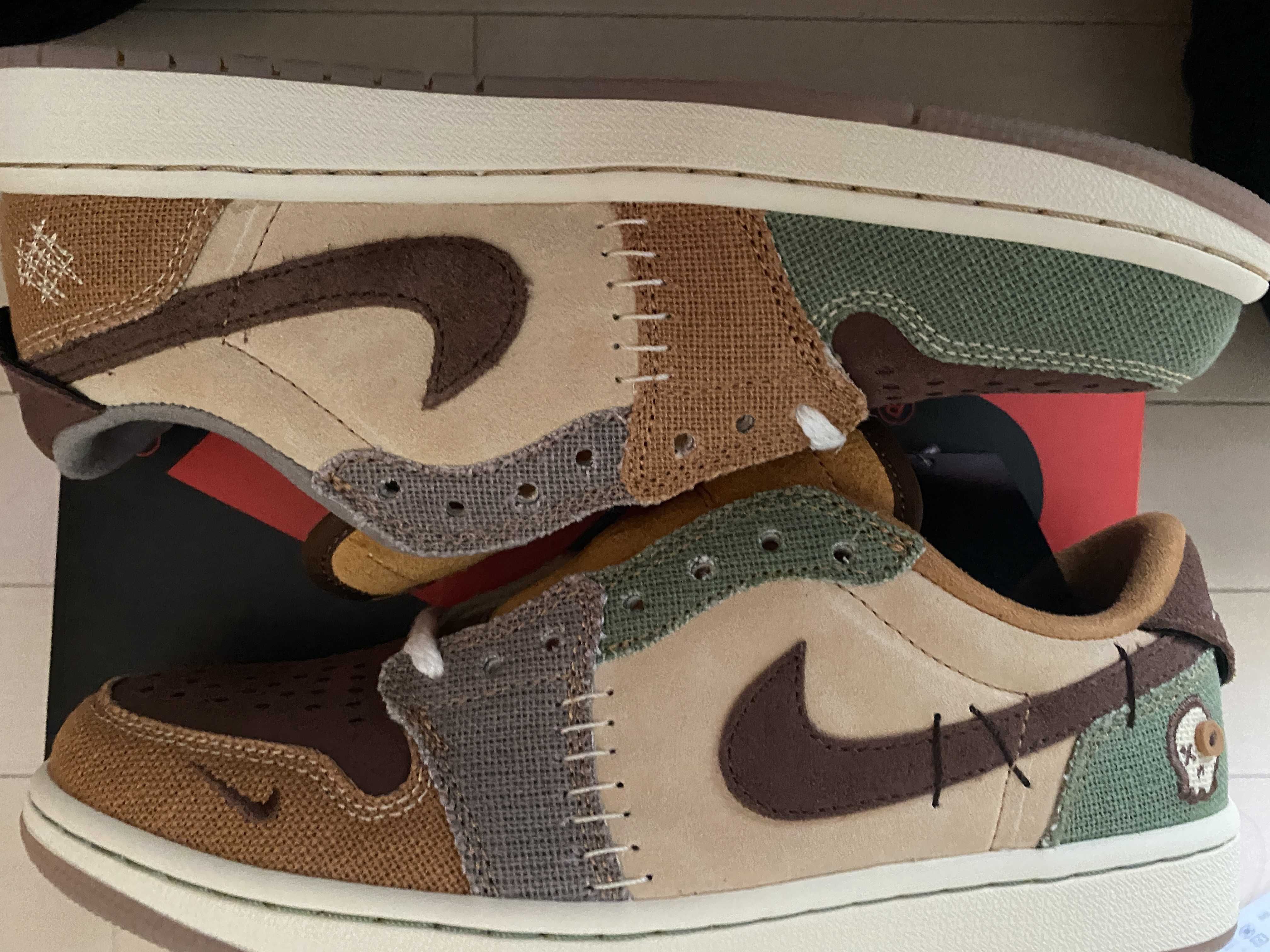 Zion Williamson × Nike Air Jordan 1 Low OG "Flax and Oil Green"