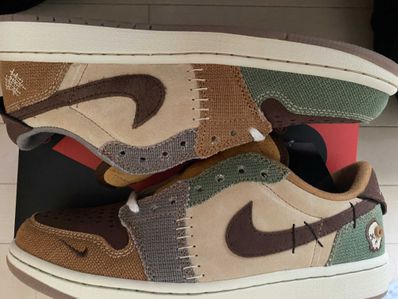 Zion Williamson × Nike Air Jordan 1 Low OG "Flax and Oil Green"