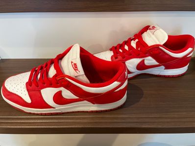 Nike Dunk Low SP "White and University Red"