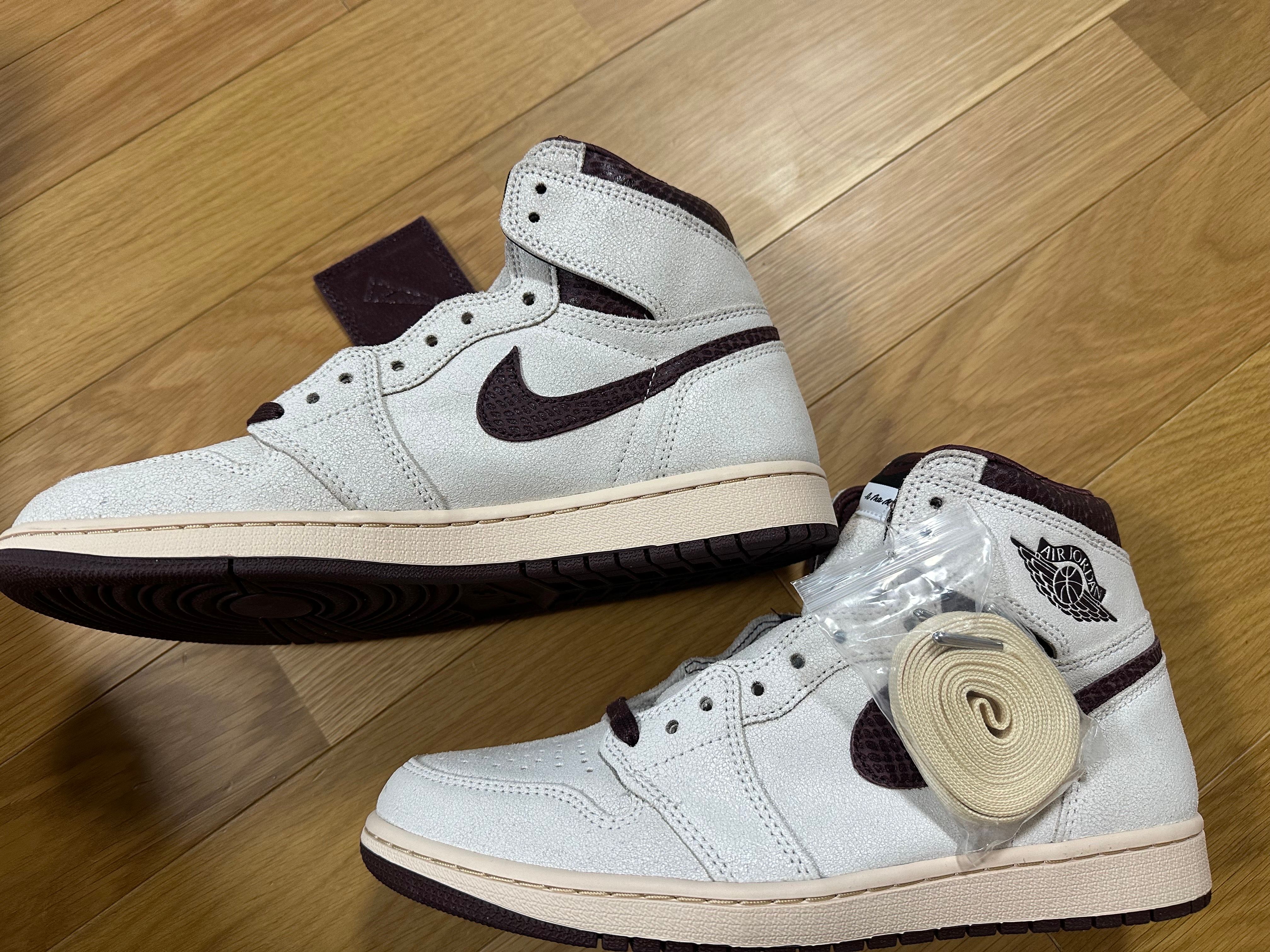 A Ma Maniere × Nike Air Jordan 1 Retro High OG "Sail and Burgundy"