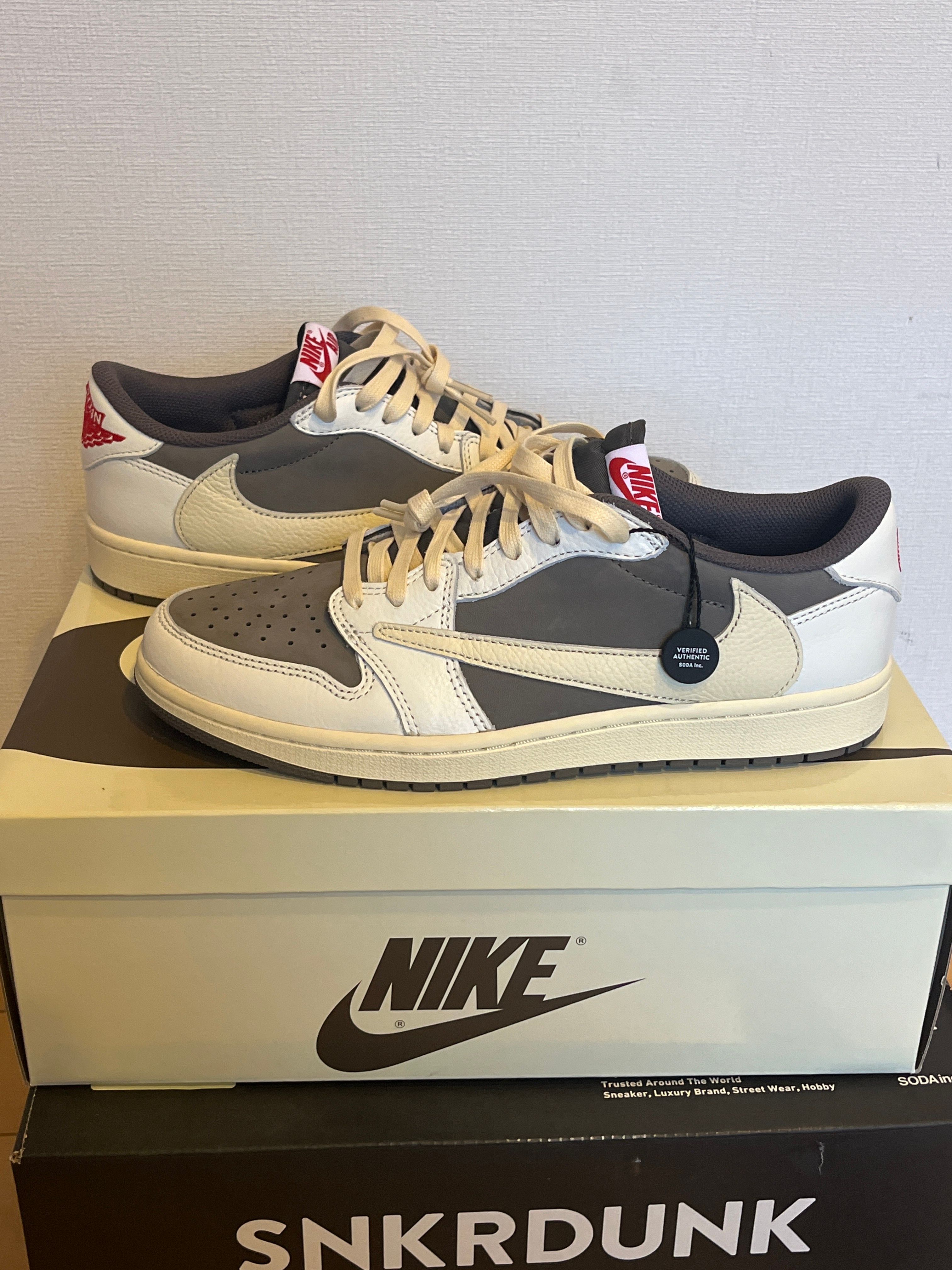 Travis Scott × Nike Air Jordan 1 Low OG SP "Reverse Mocha/Sail and Ridgerock"