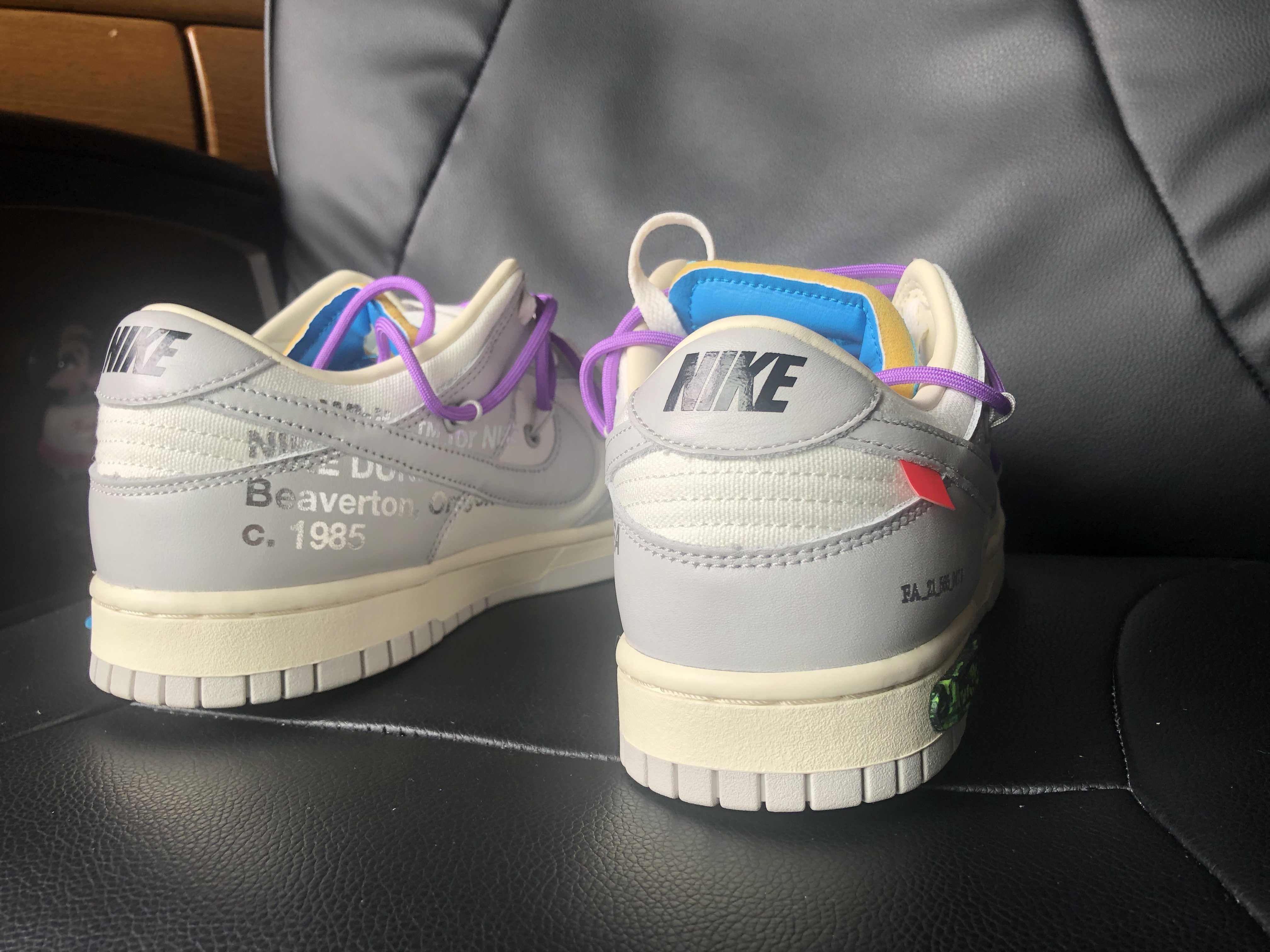 Off-White × Nike Dunk Low "Sail/Neutral Gray"