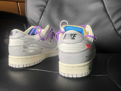 Off-White × Nike Dunk Low "Sail/Neutral Gray"