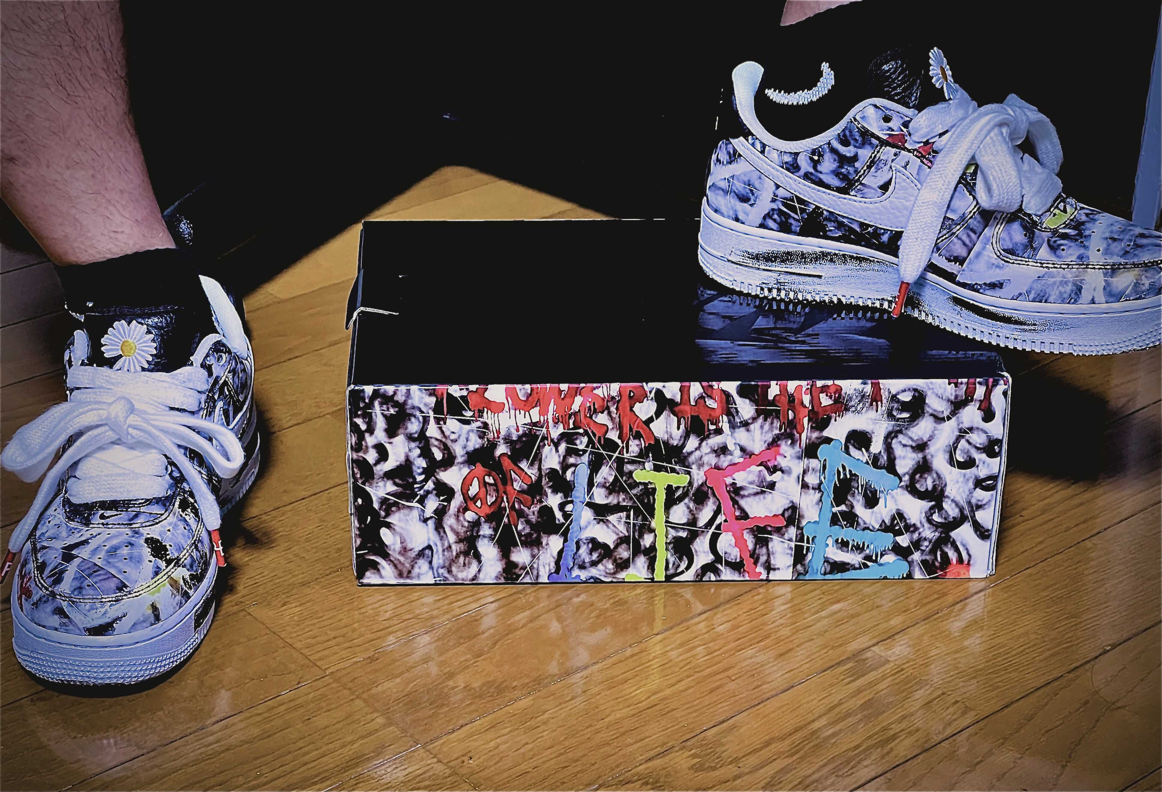 PEACEMINUSONE × Nike Air Force 1 Low Para Noise "Black" / G-DRAGON