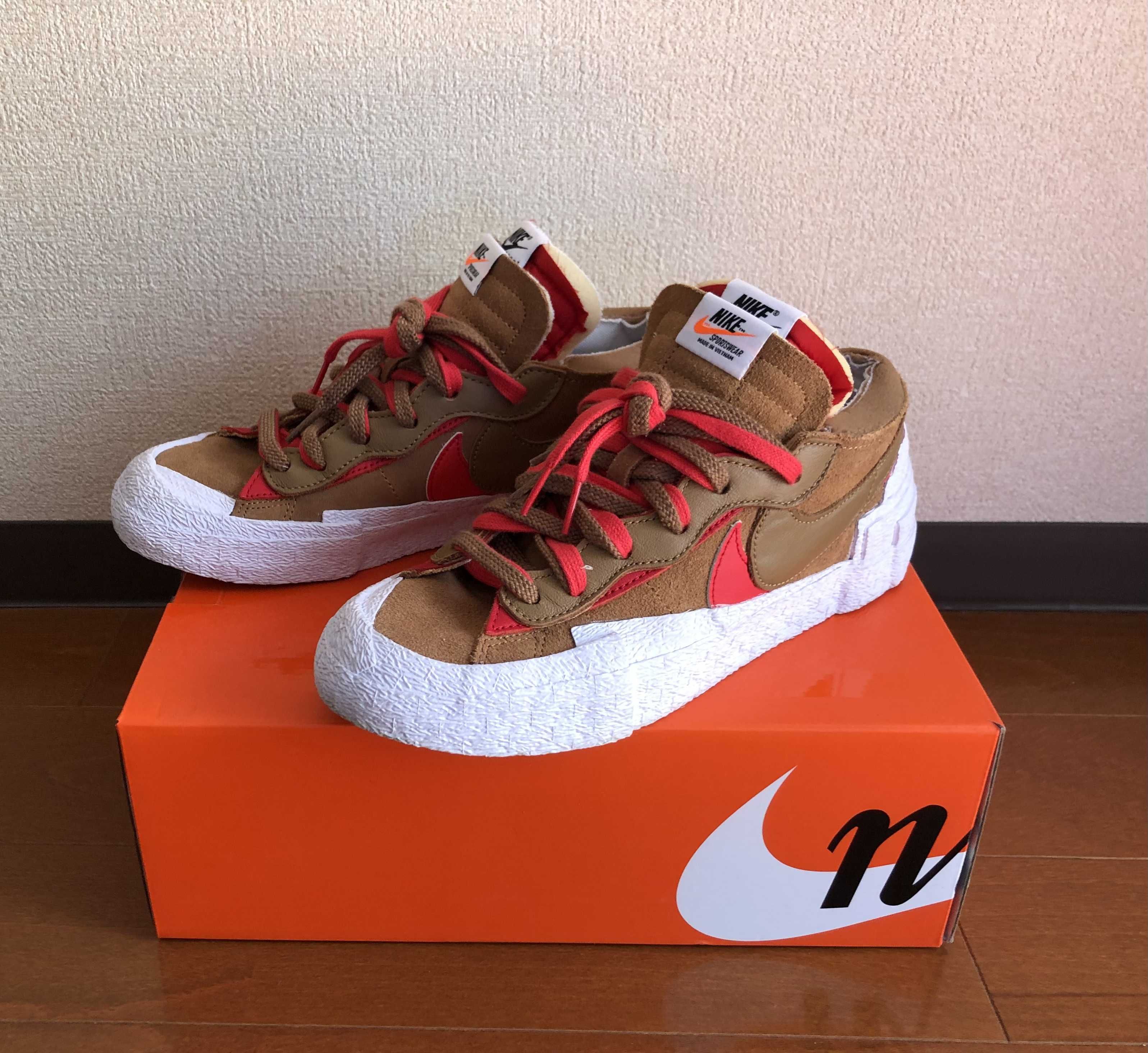 SACAI × NIKE BLAZER LOW "BRITISH TAN"