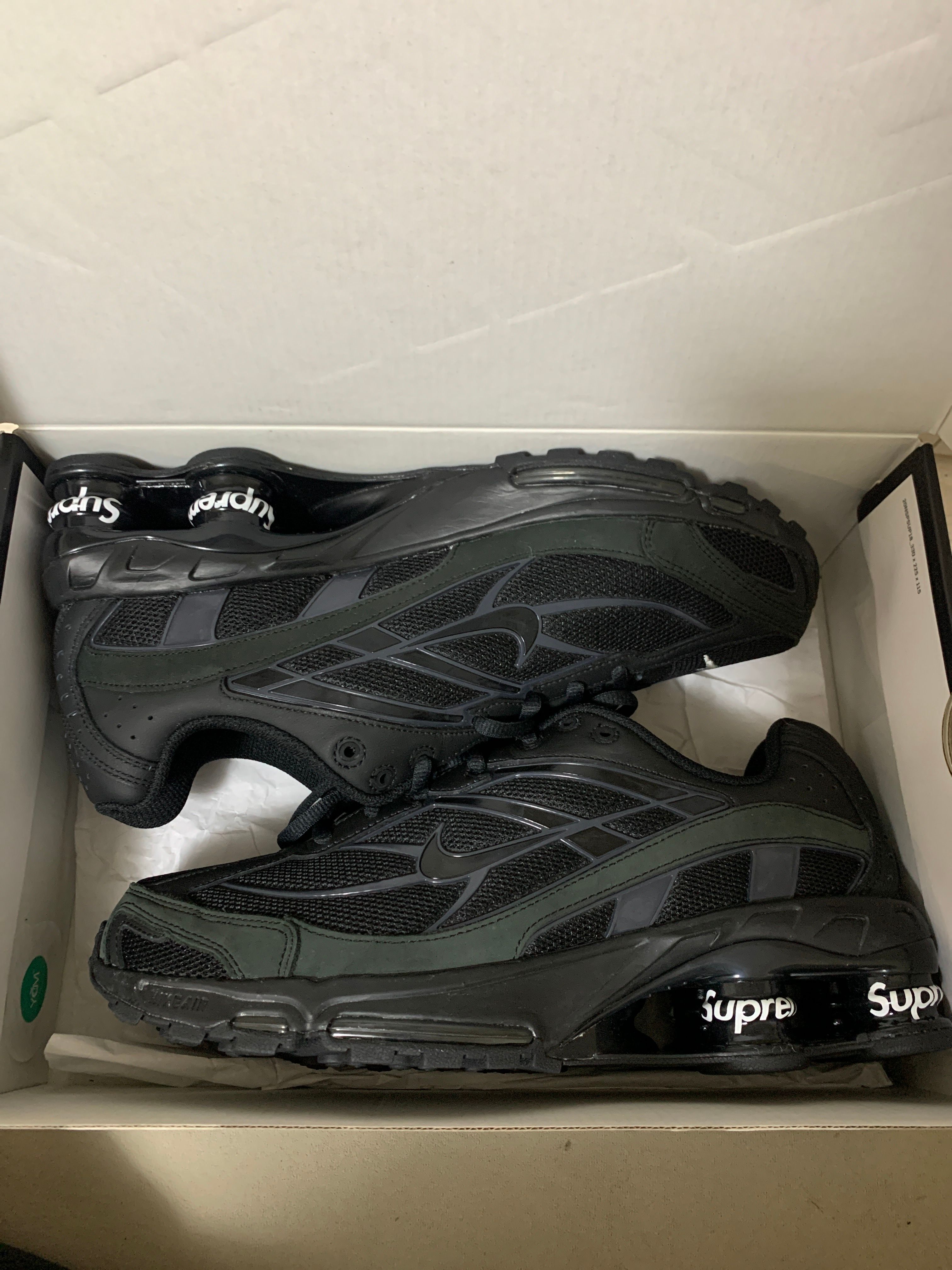 Supreme × Nike Shox Ride 2 "Black/Black-White"