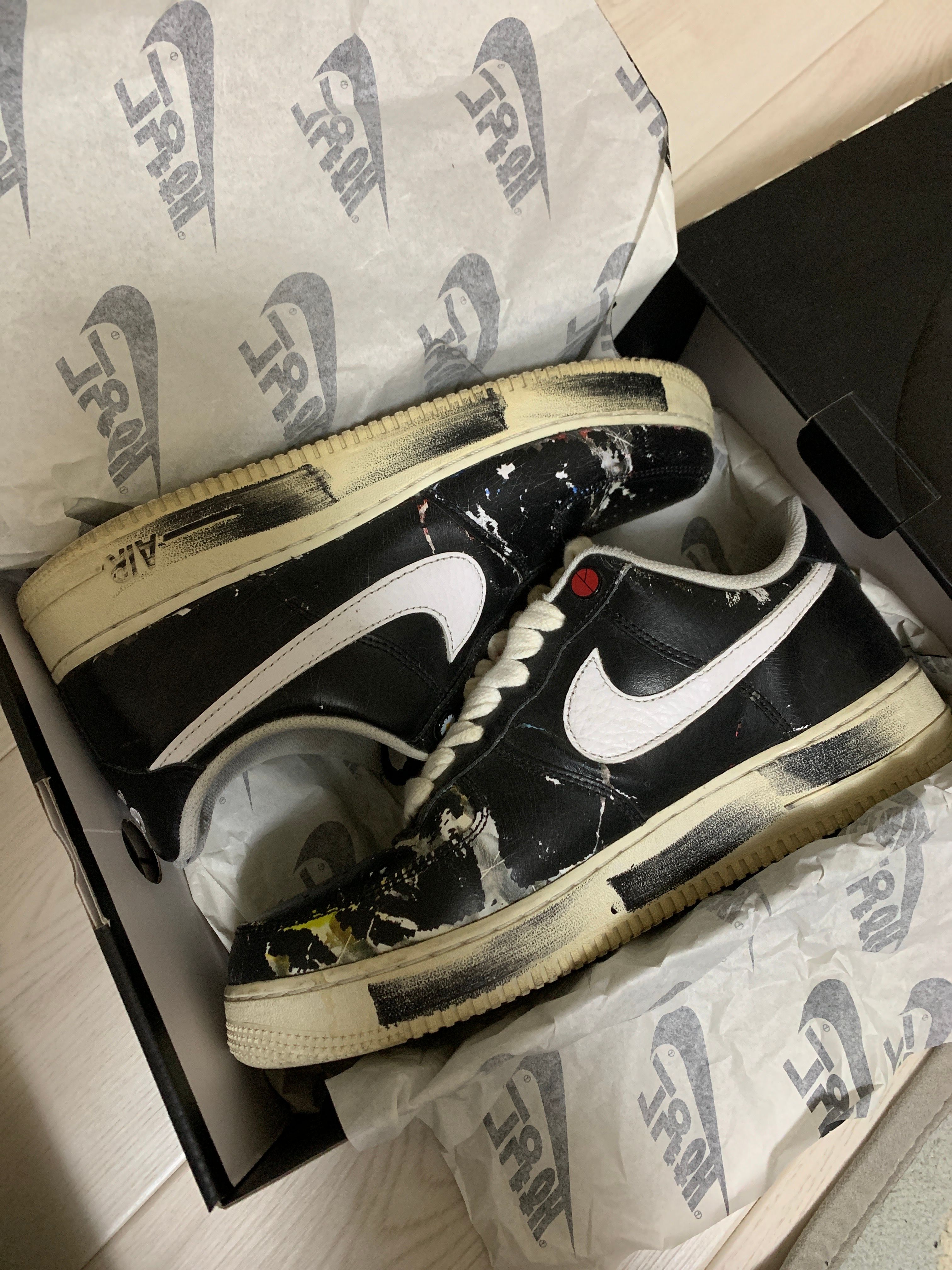 PEACEMINUSONE × Nike Air Force 1 Low Para Noise "Black" / G-DRAGON