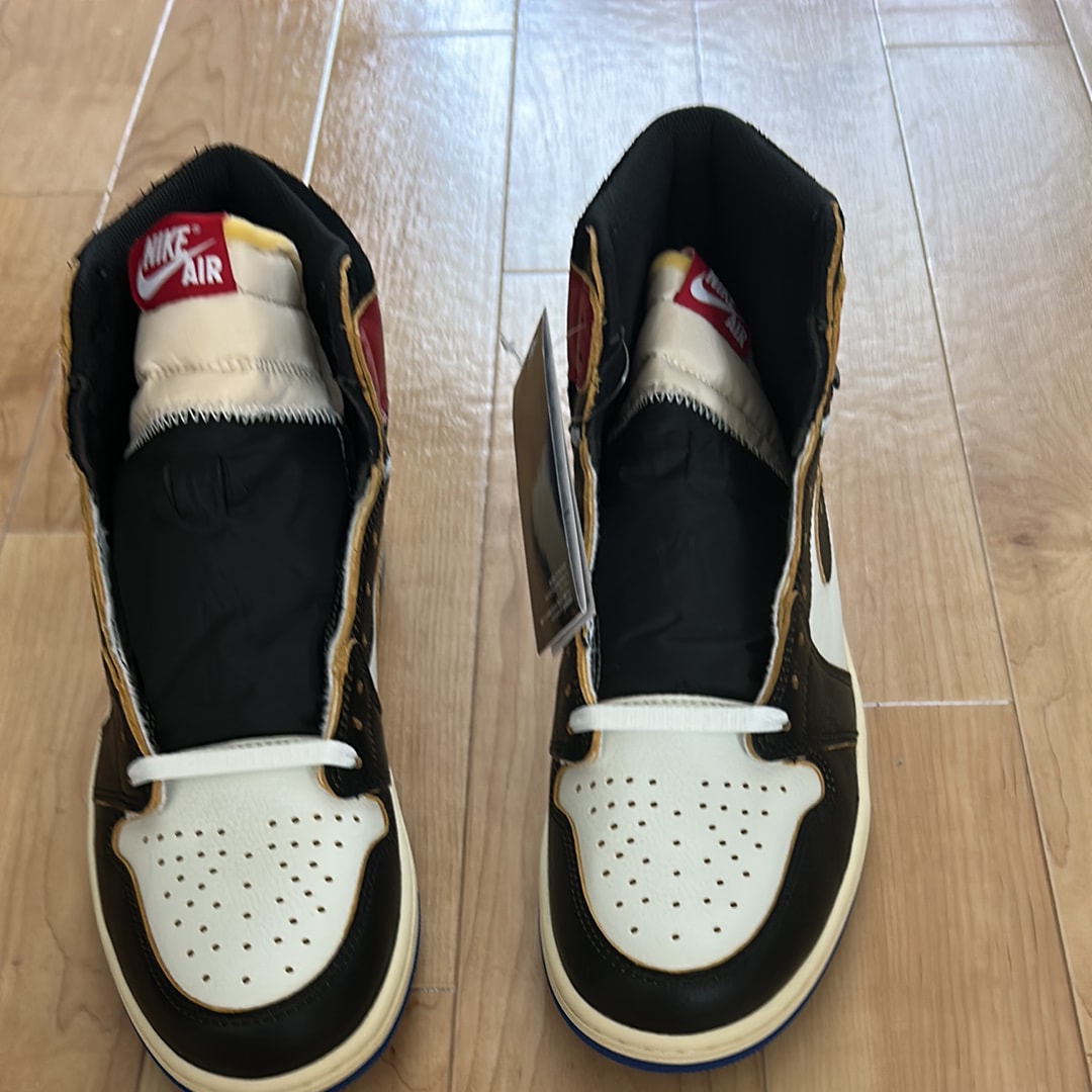 fragment design × UNION × Nike Air Jordan 1 High OG "Black/Varsity Red"