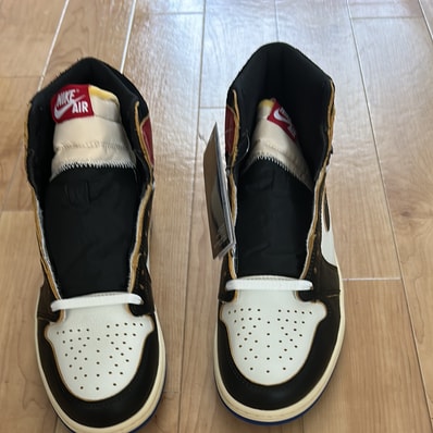 fragment design × UNION × Nike Air Jordan 1 High OG "Black/Varsity Red"