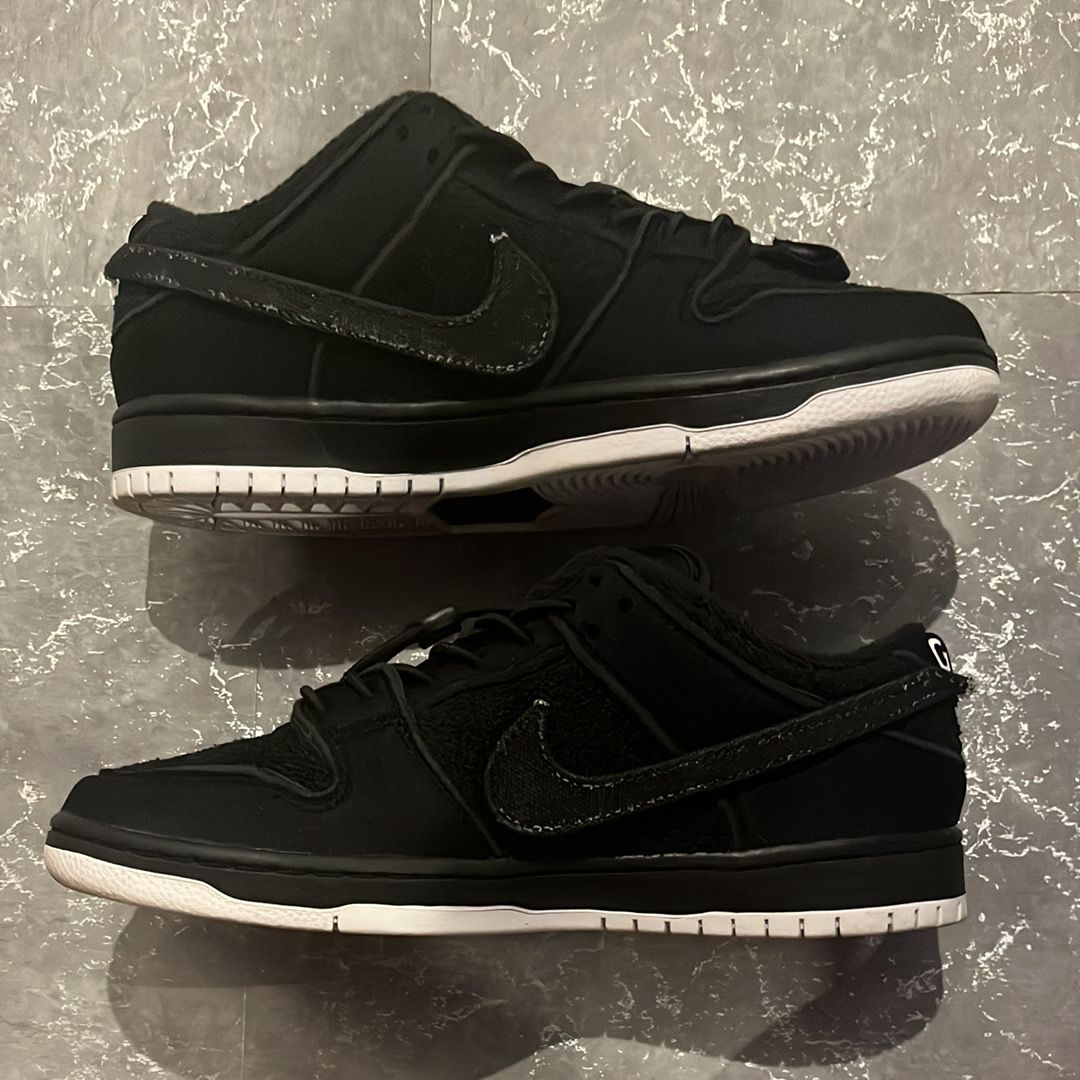 Gnarhunters × Nike SB Dunk Low "Black/White"