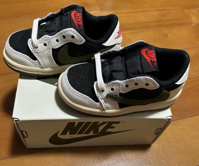 Travis Scott × Nike TD Air Jordan 1 Low OG "Medium Olive"