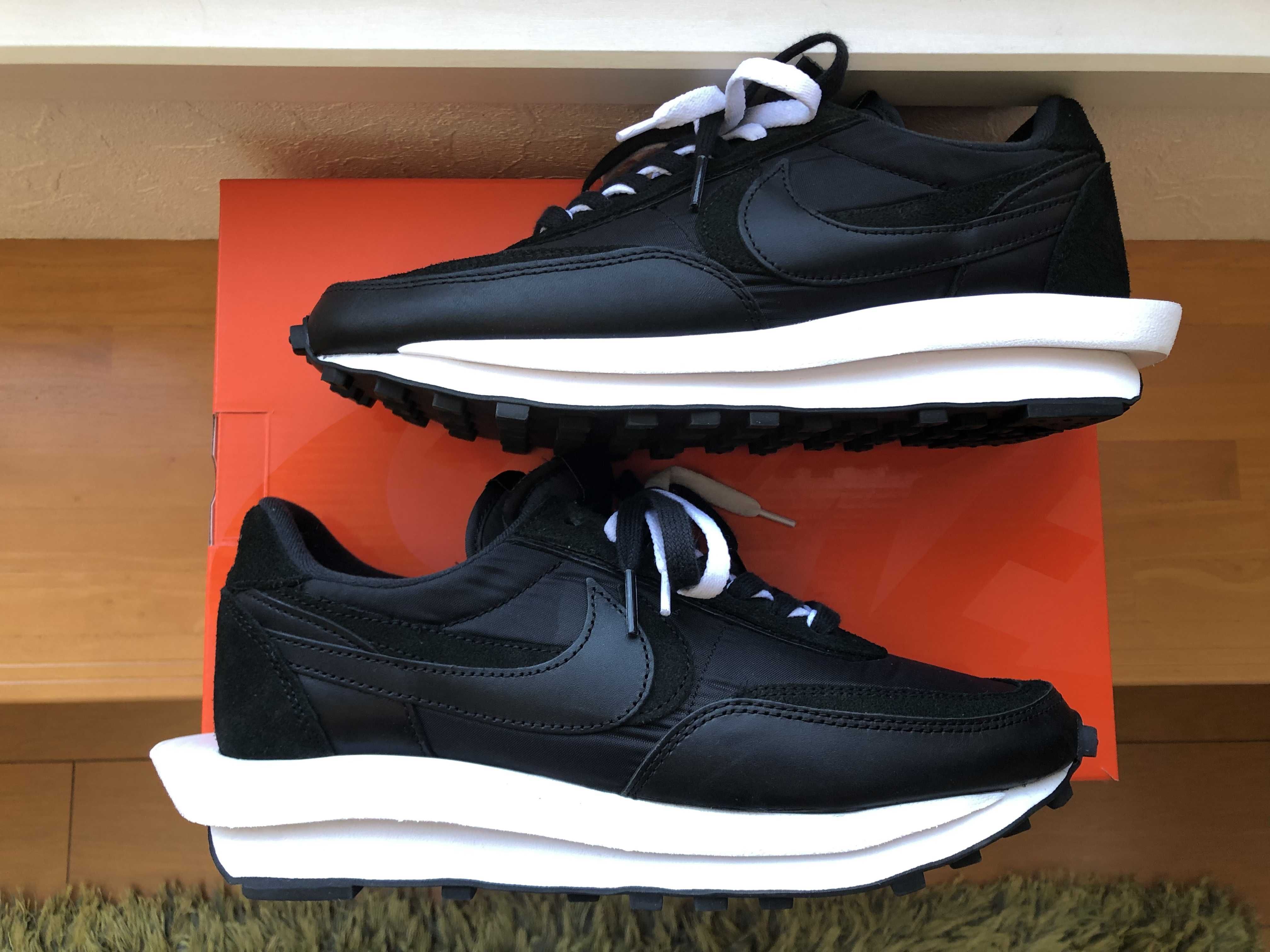 sacai × Nike LDV Waffle "Triple Black"