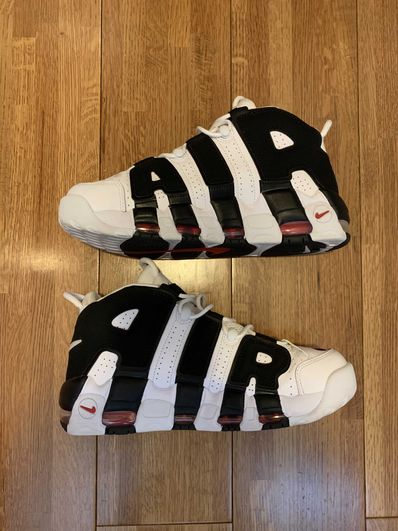 NIKE AIR MORE UPTEMPO "WHITE/BLACK/UNIVERSITY RED"(2020)