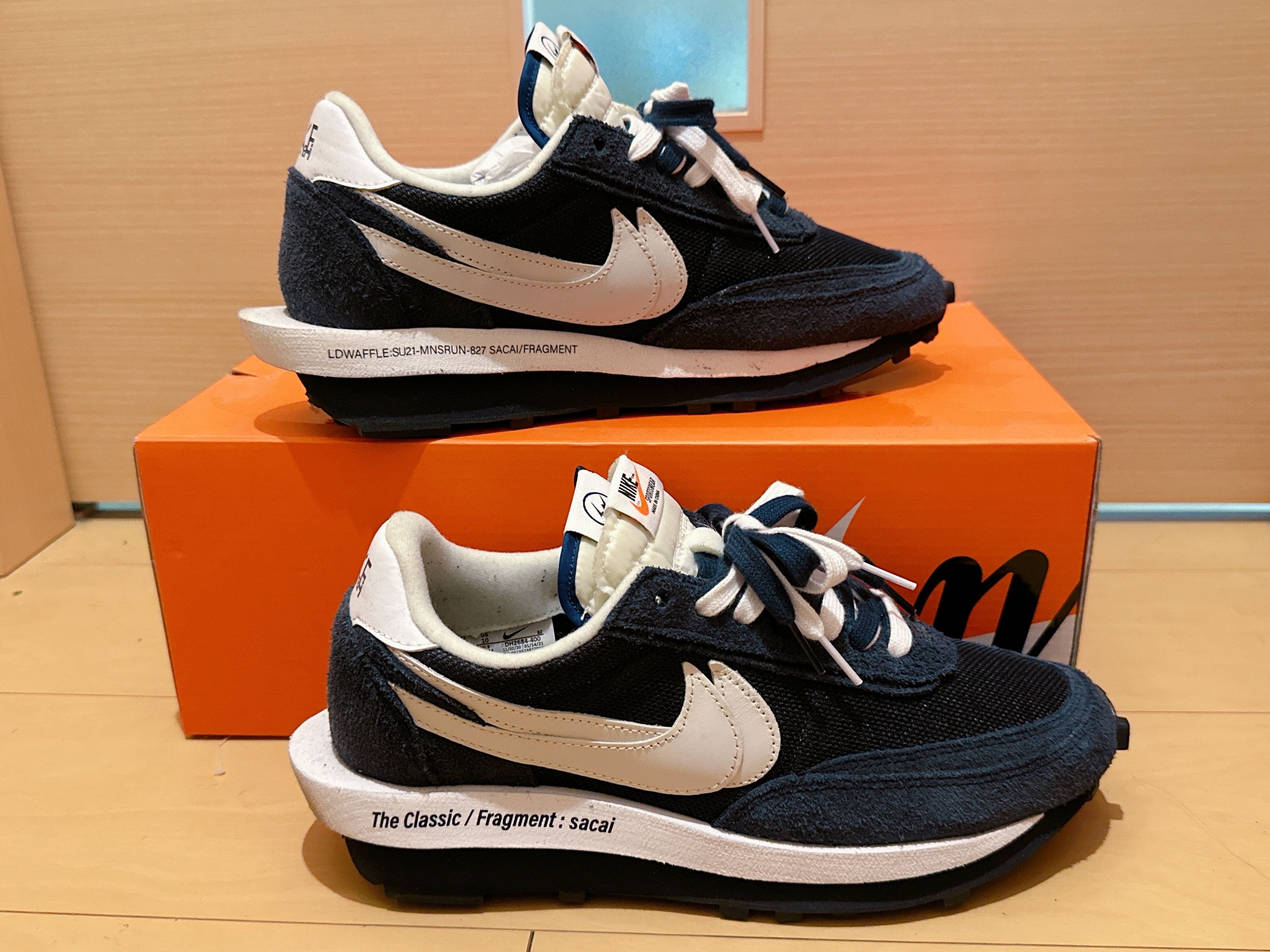 Fragment × sacai × Nike LD Waffle "Blackended Blue"