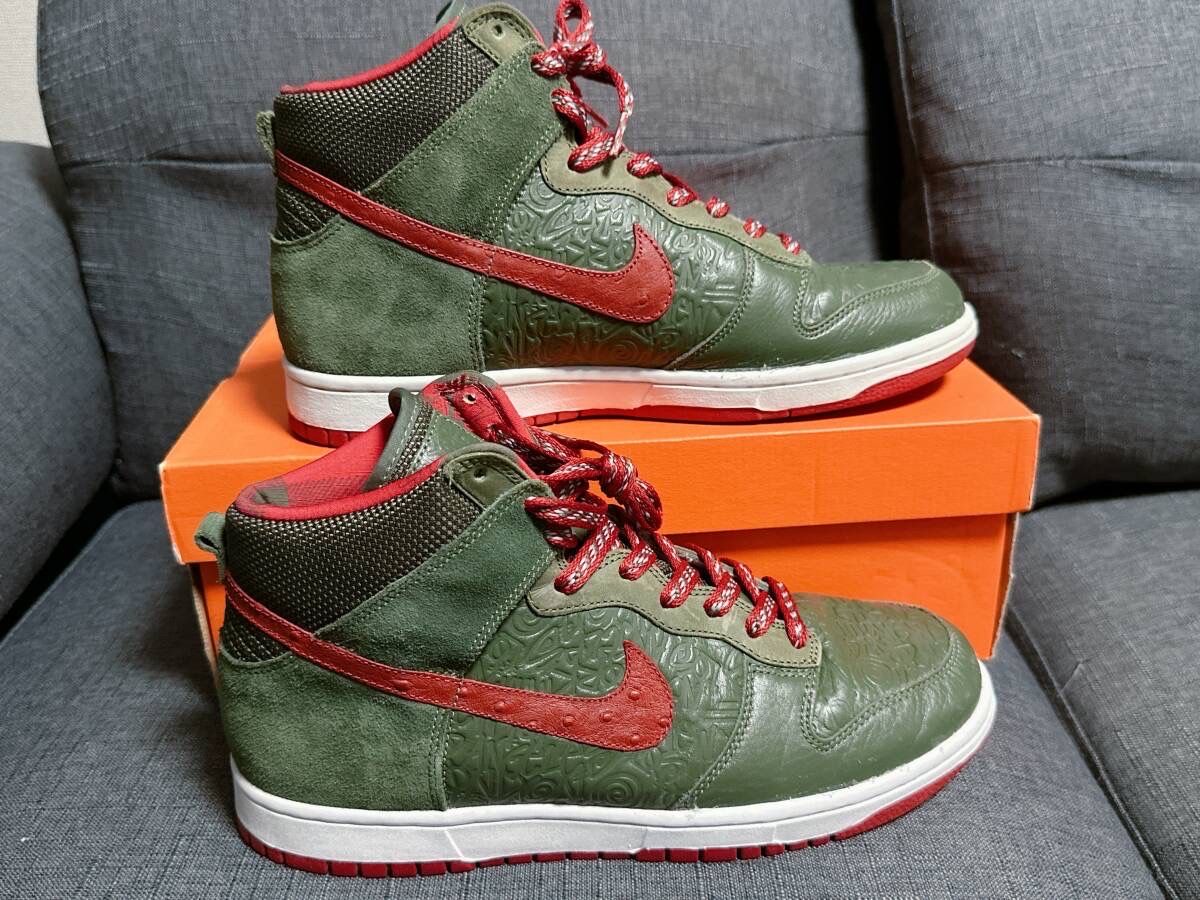 Stussy × Nike Dunk High "Army Olive"