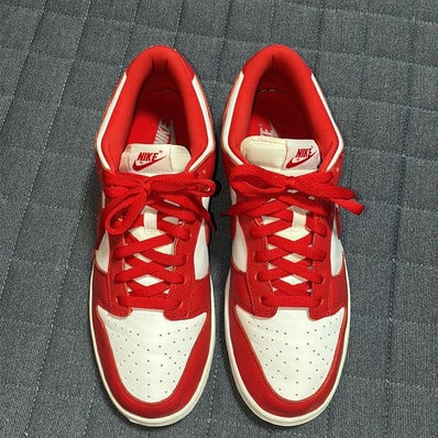 Nike Dunk Low SP "White and University Red"