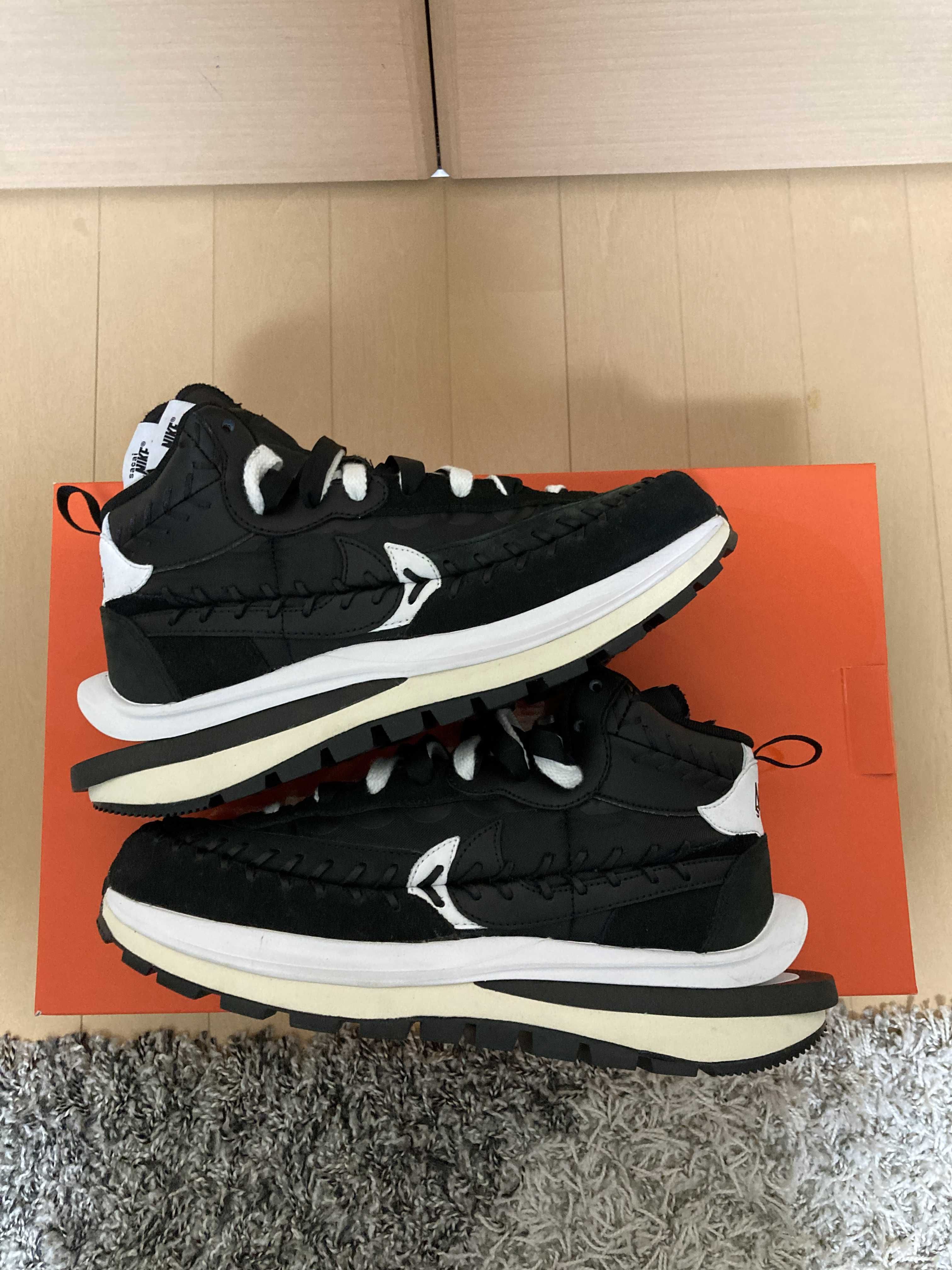 Jean-Paul Gaultier × sacai × Nike Vapor Waffle "Black/Black-White"