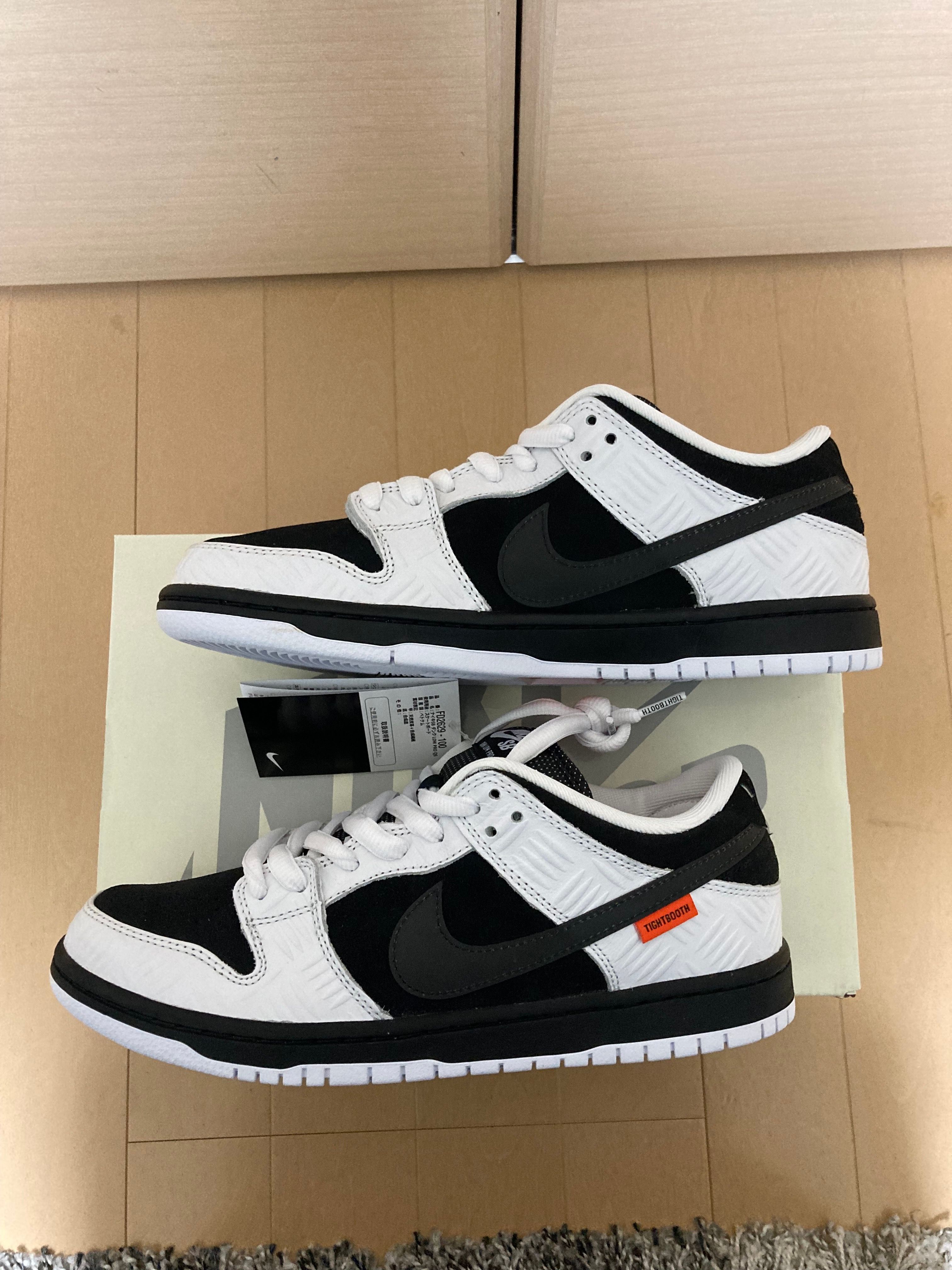 TIGHTBOOTH × Nike SB Dunk Low Pro QS "Black and White"