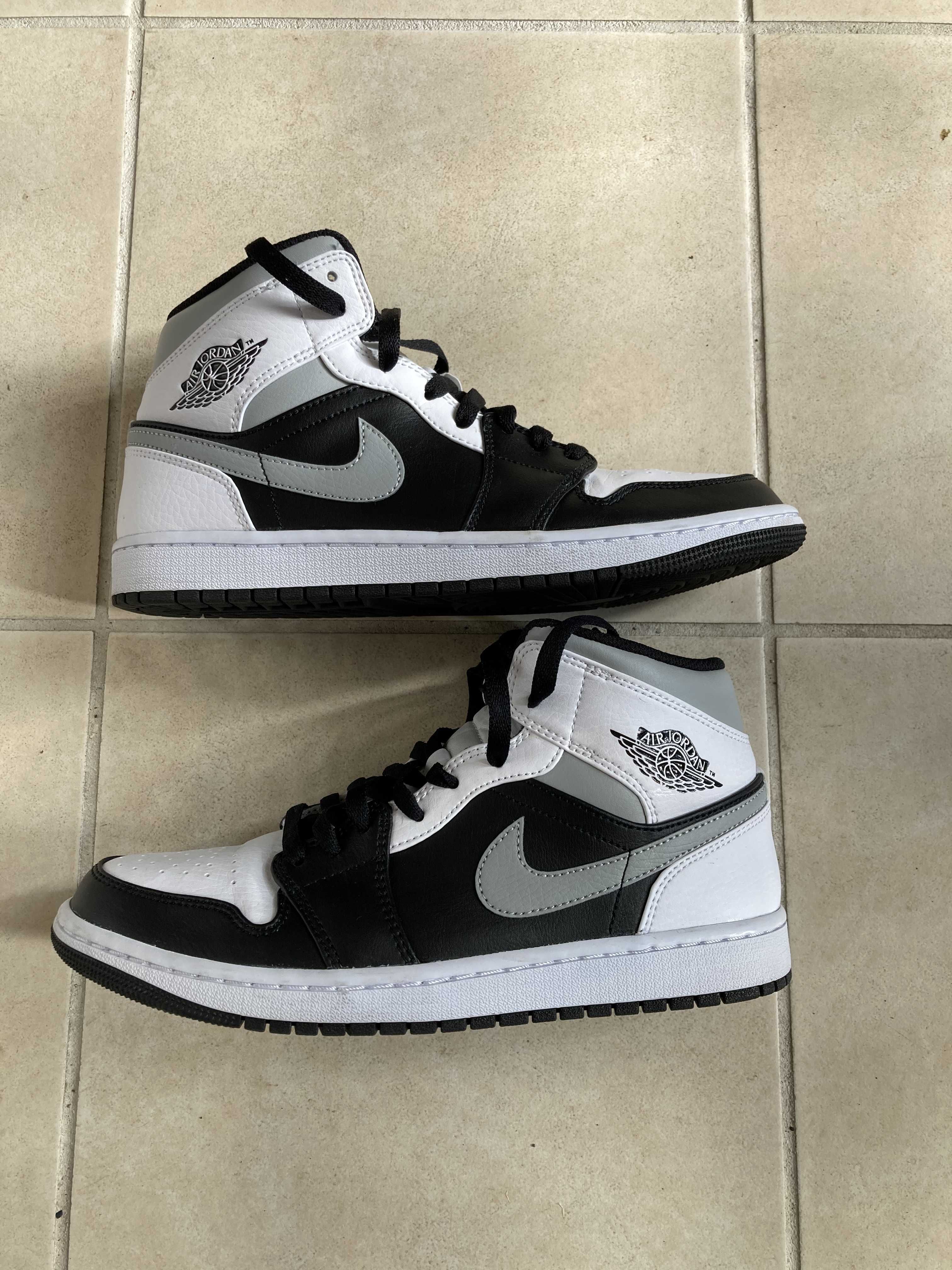 NIKE AIR JORDAN 1 MID "WHITE SHADOW"