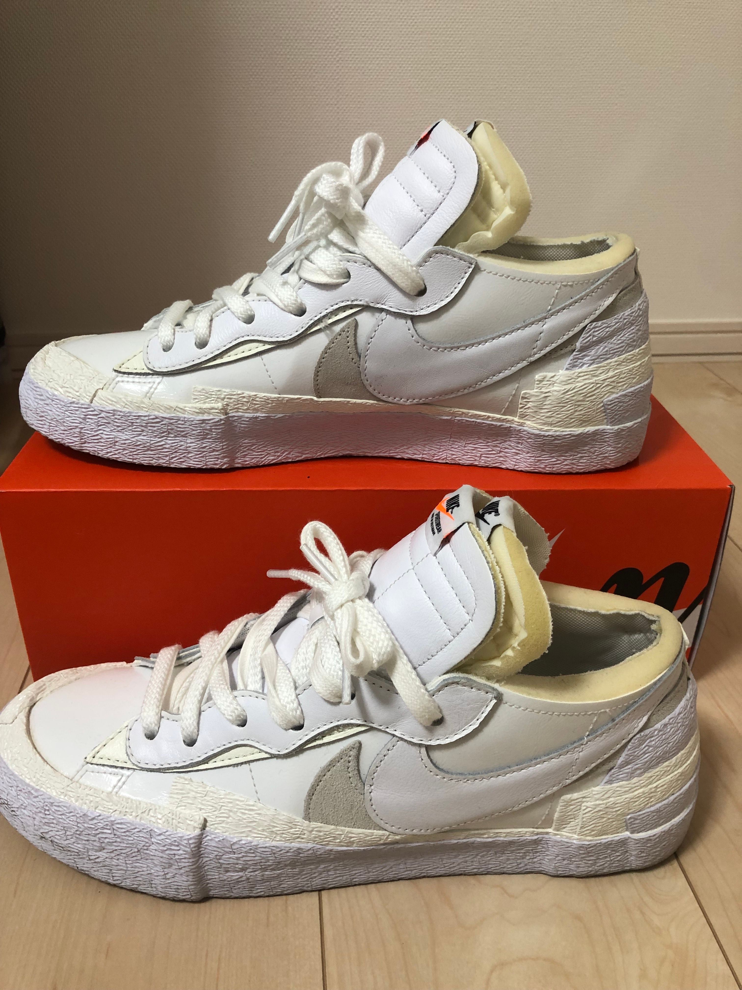 sacai × Nike Blazer Low "White Patent Leather"