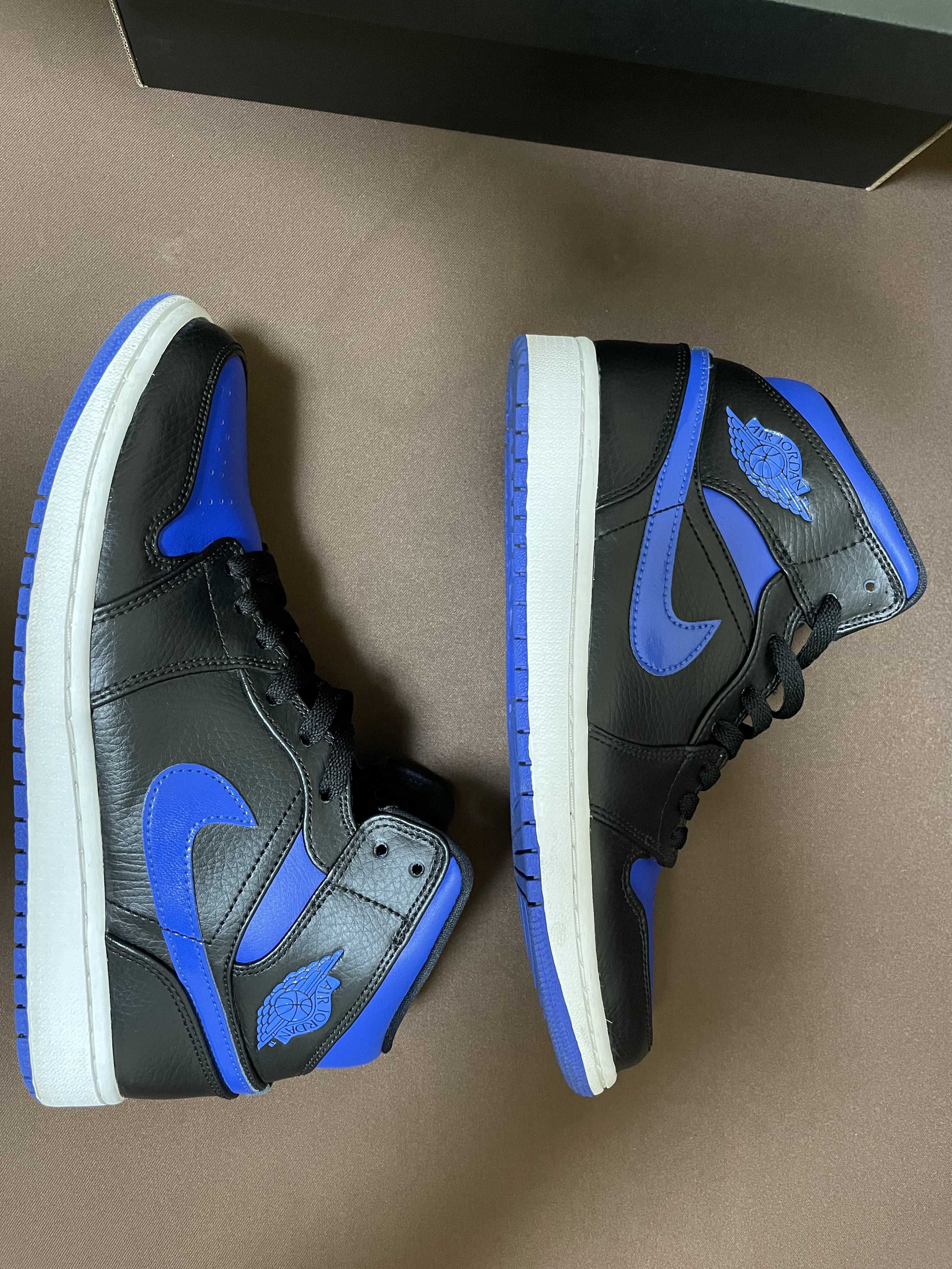 NIKE AIR JORDAN 1 MID "BLACK/BLUE"