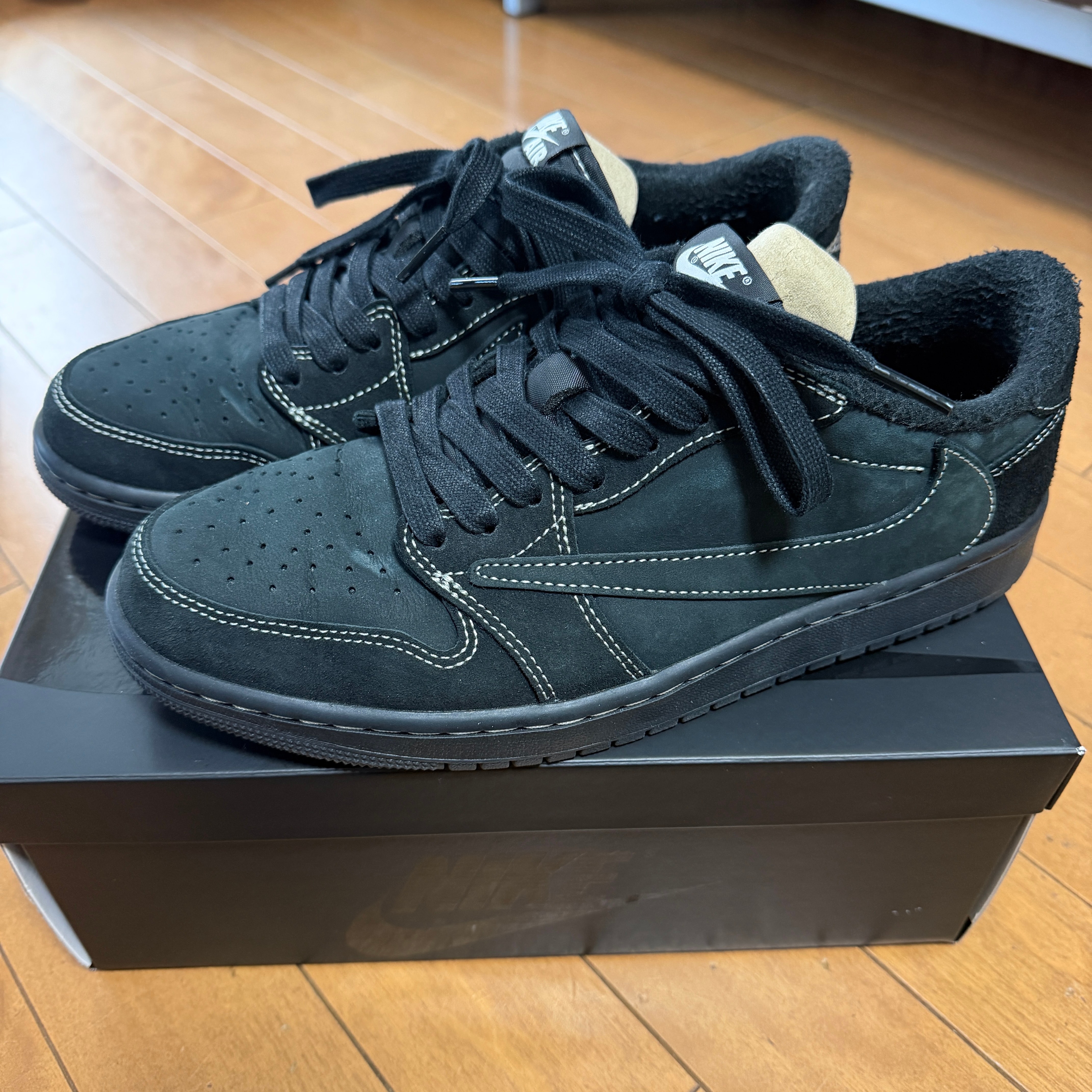 Travis Scott × Nike Air Jordan 1 Low OG SP "Black Phantom"