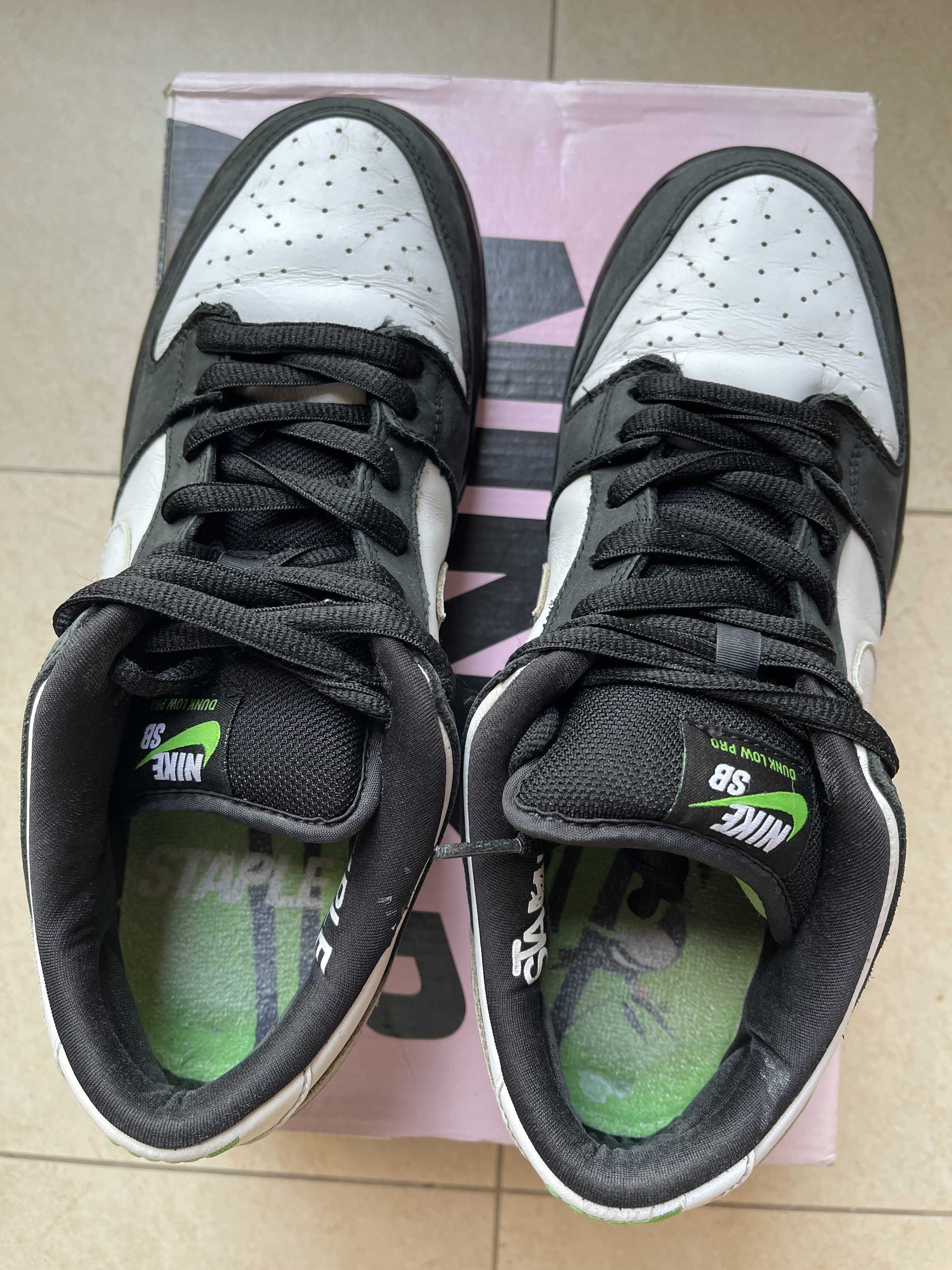 STAPLE × Nike SB Dunk Low "Pigeon Black/White"