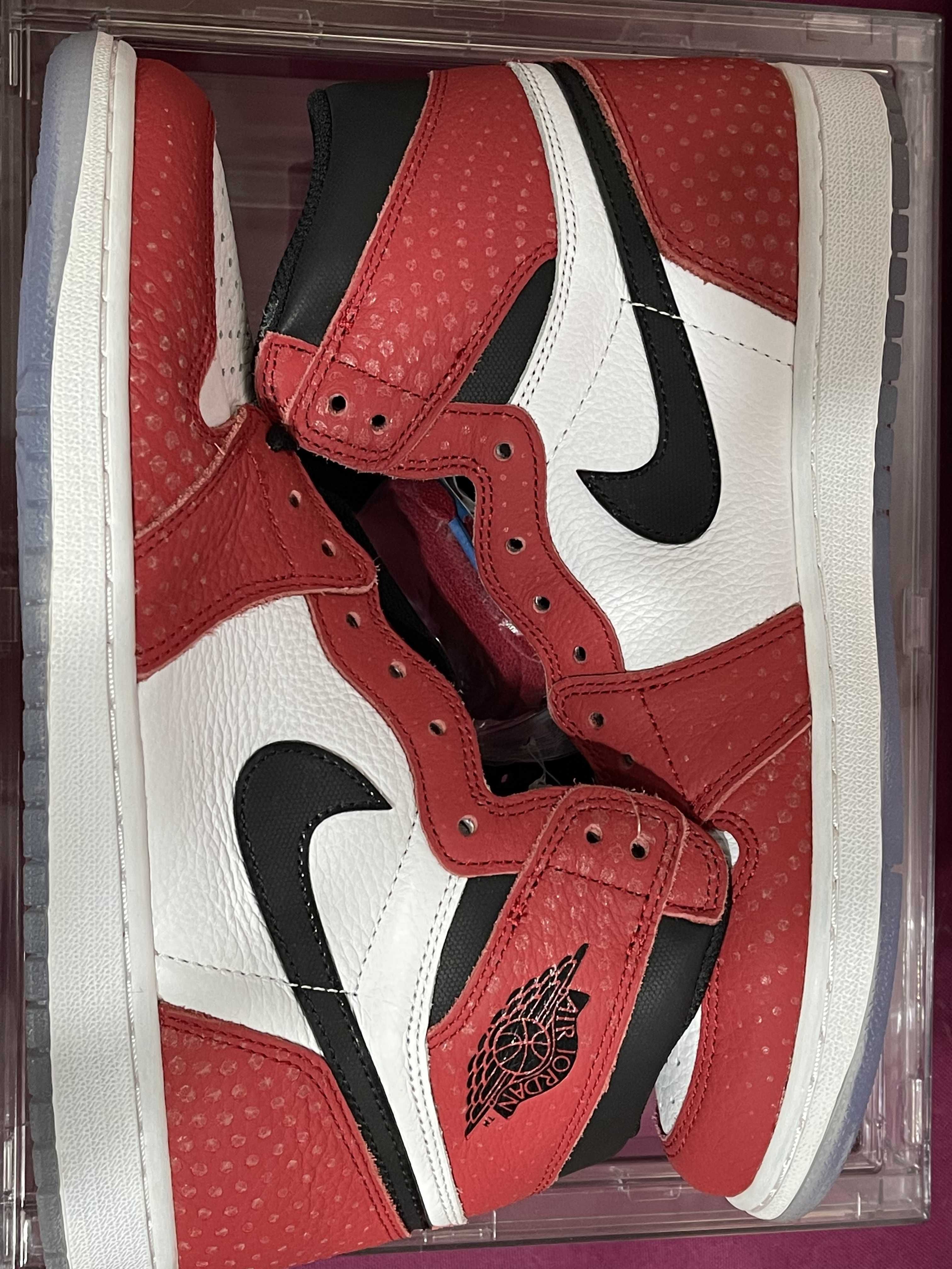 Spiderman × Nike Air Jordan 1 Origin Story "Gym Red/White/Photo Blue/Black"