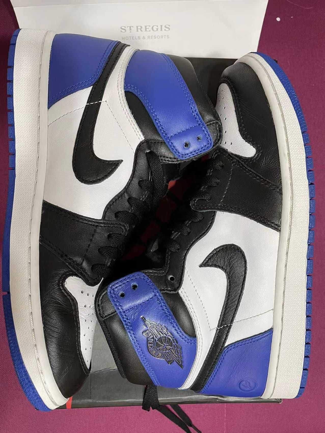 fragment design × Nike Air Jordan 1 Retro High OG "Black/Sport Royal/White"