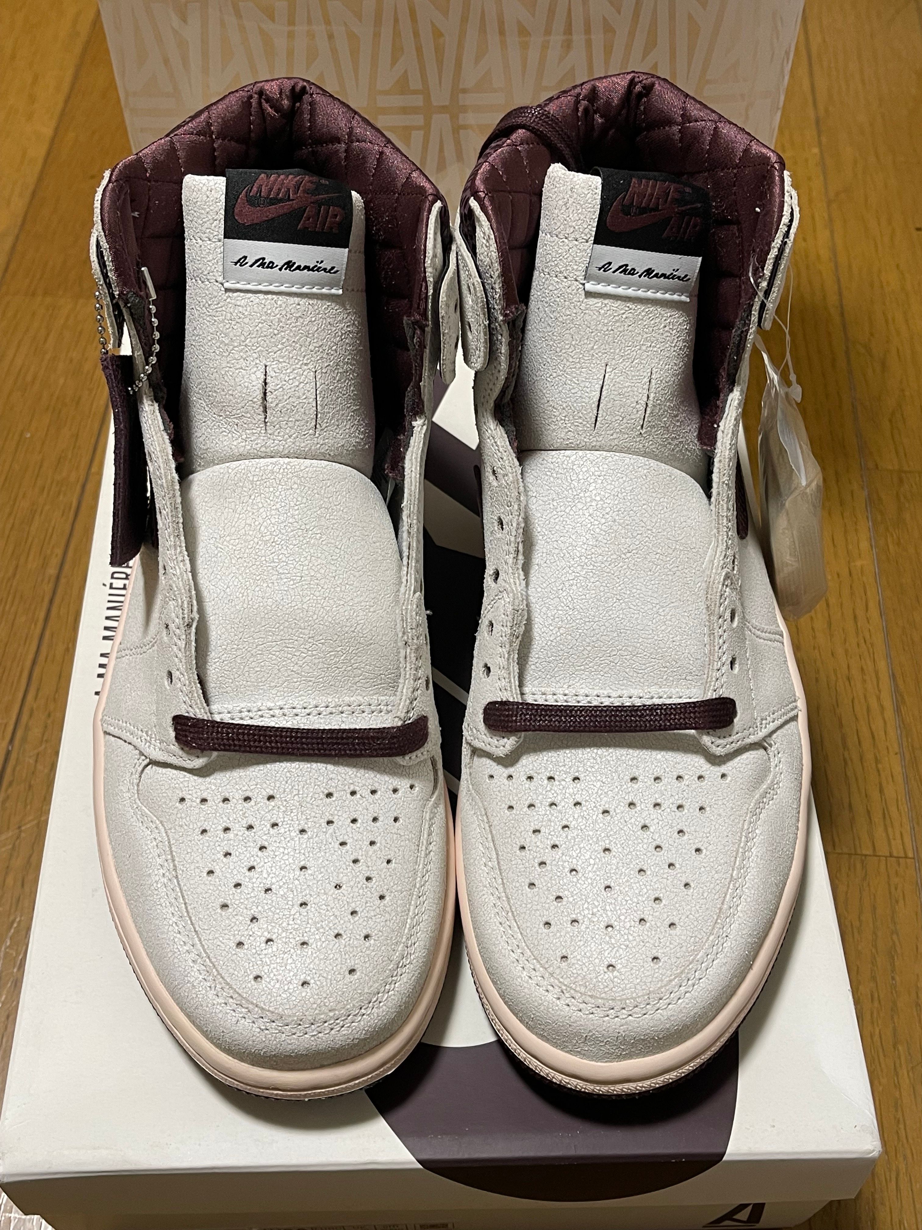 A Ma Maniere × Nike Air Jordan 1 Retro High OG "Sail and Burgundy"