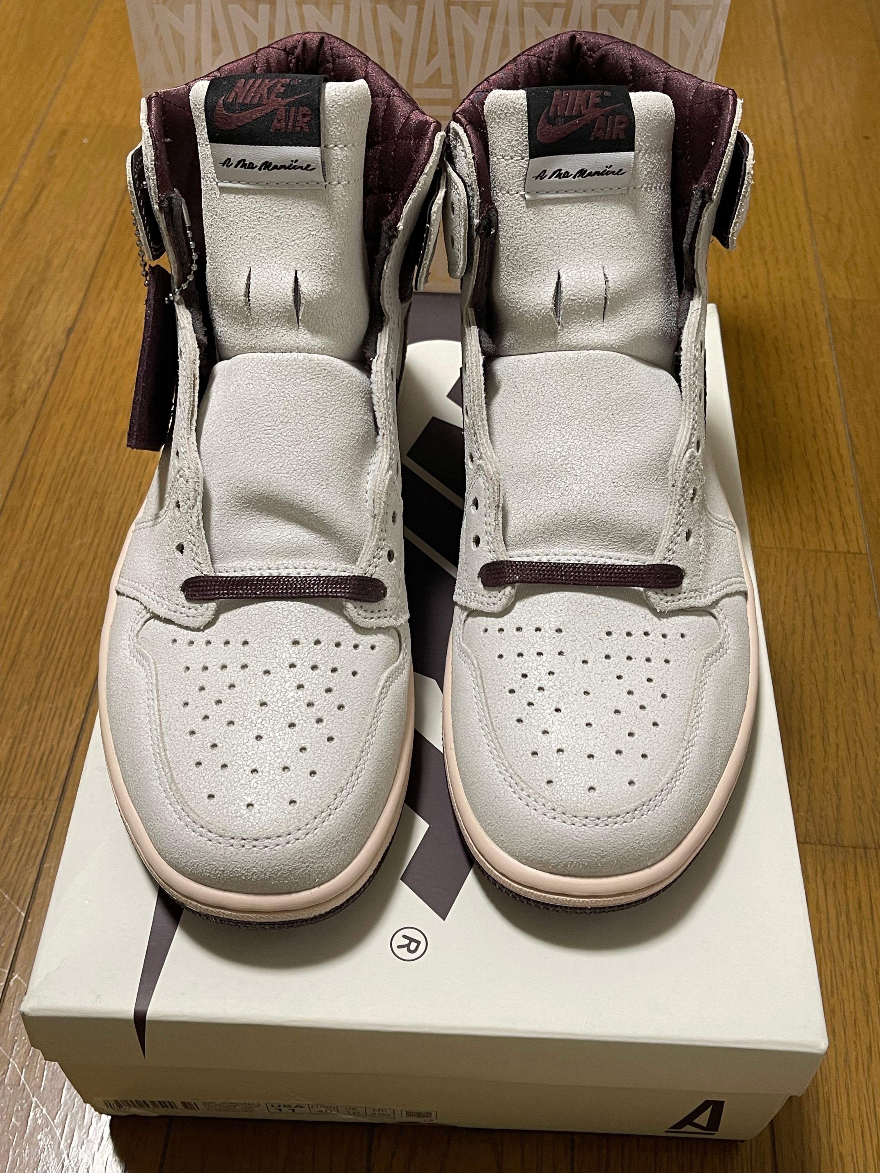 A Ma Maniere × Nike Air Jordan 1 Retro High OG "Sail and Burgundy"
