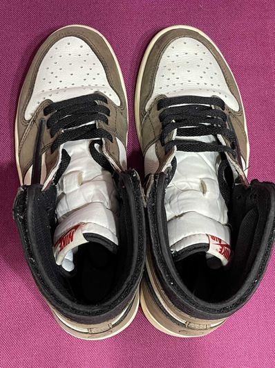 Travis Scott × Nike Air Jordan 1 Retro High OG TS SP "Sail/Dark Mocha"