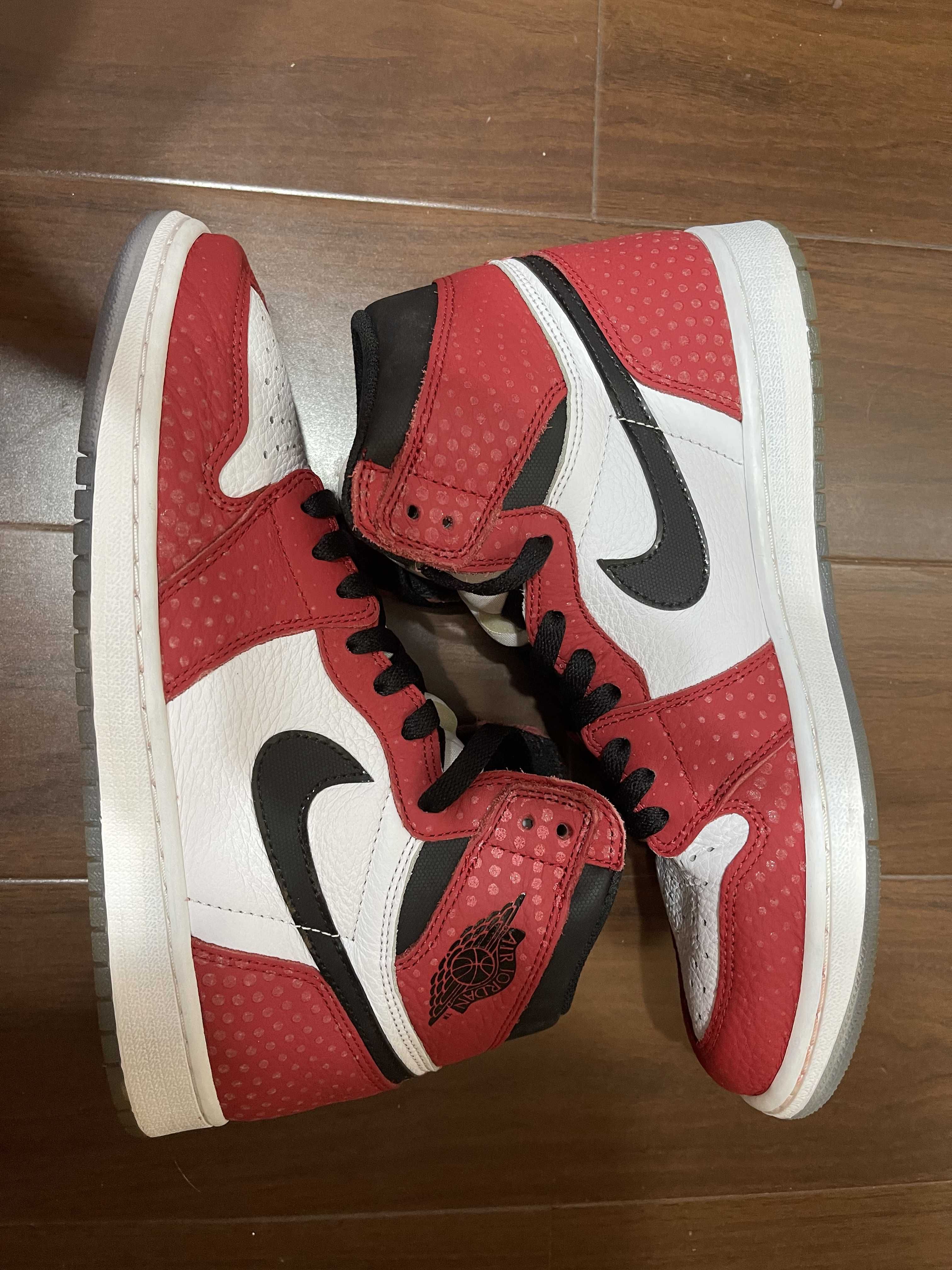 Spiderman × Nike Air Jordan 1 Origin Story "Gym Red/White/Photo Blue/Black"