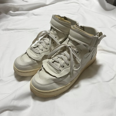 COMME des GARCONS × Nike Air Force 1 Mid "White"