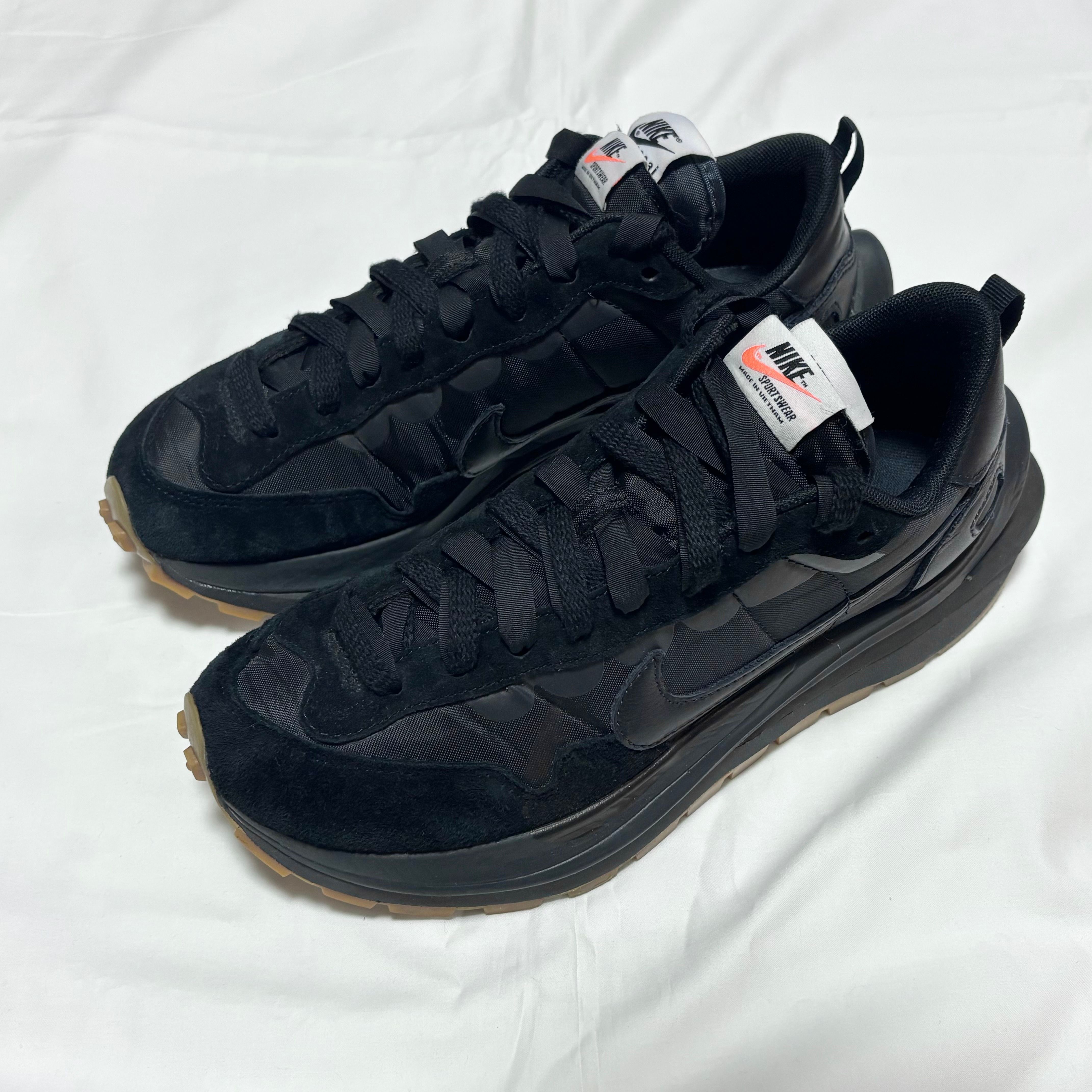 sacai × Nike VaporWaffle "Black Gum"